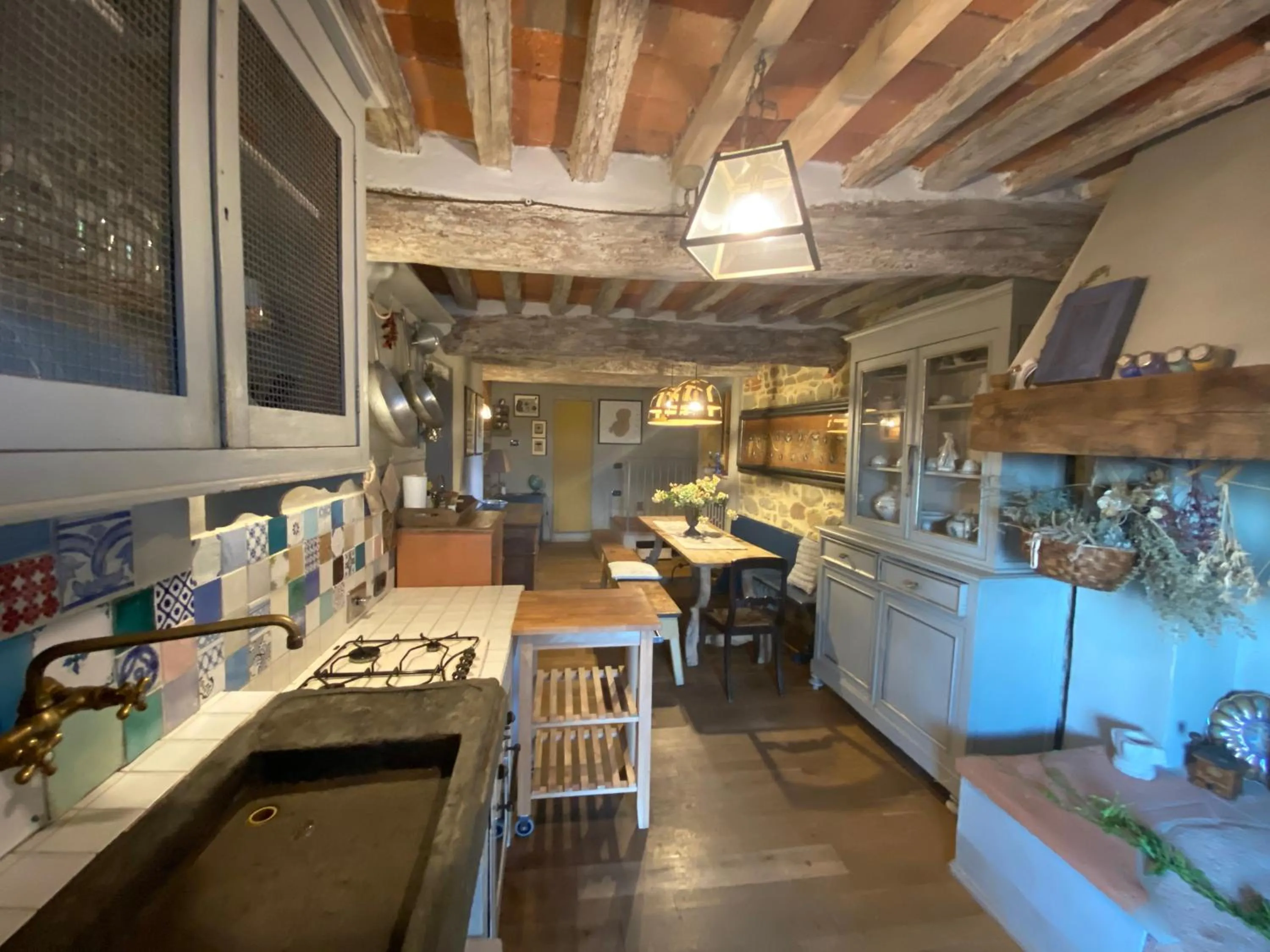 Kitchen or kitchenette in Hotel Villa Sermolli