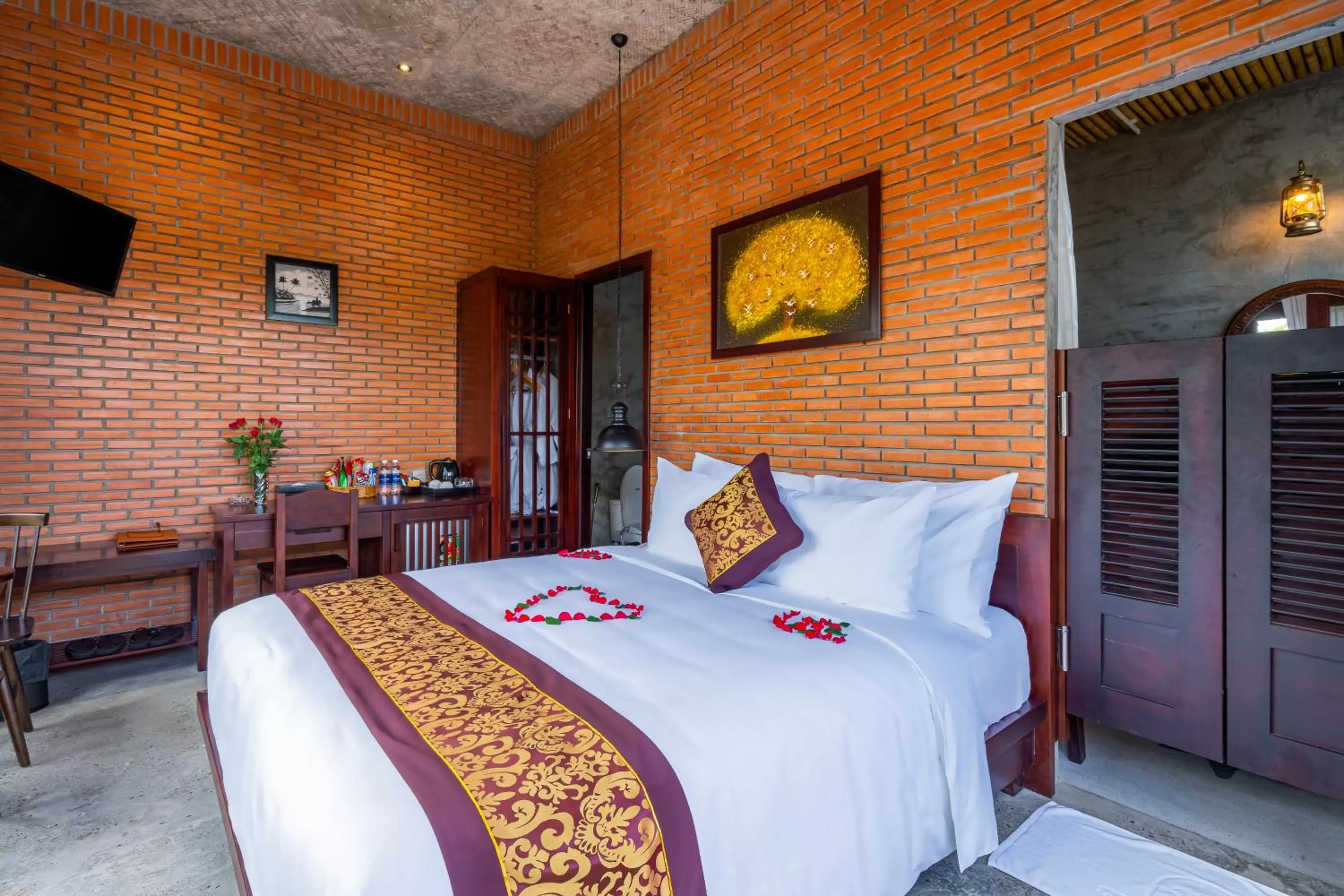 Bed in Angel Garden Villa