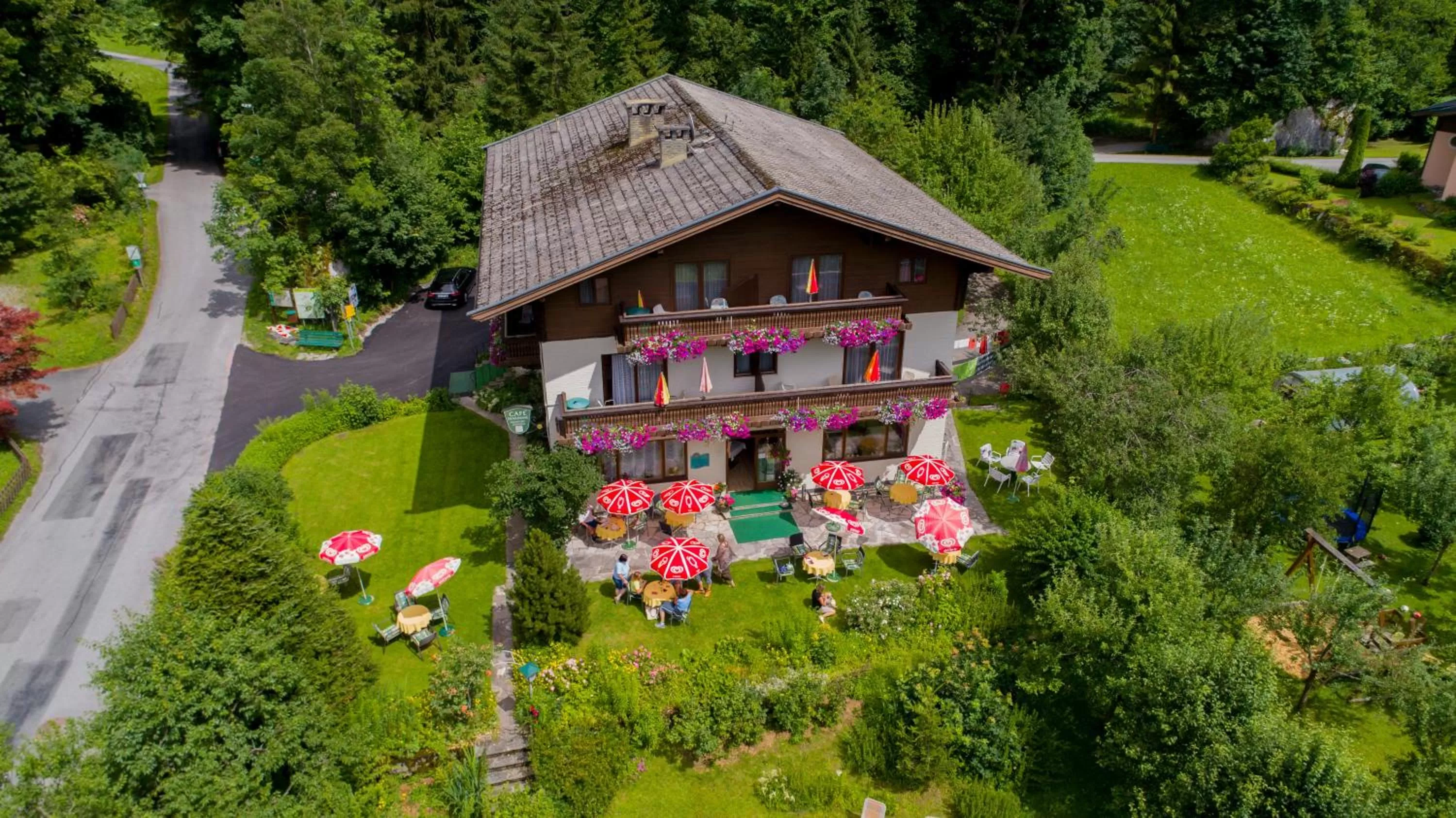 Bird's-eye View in Pension Wildental