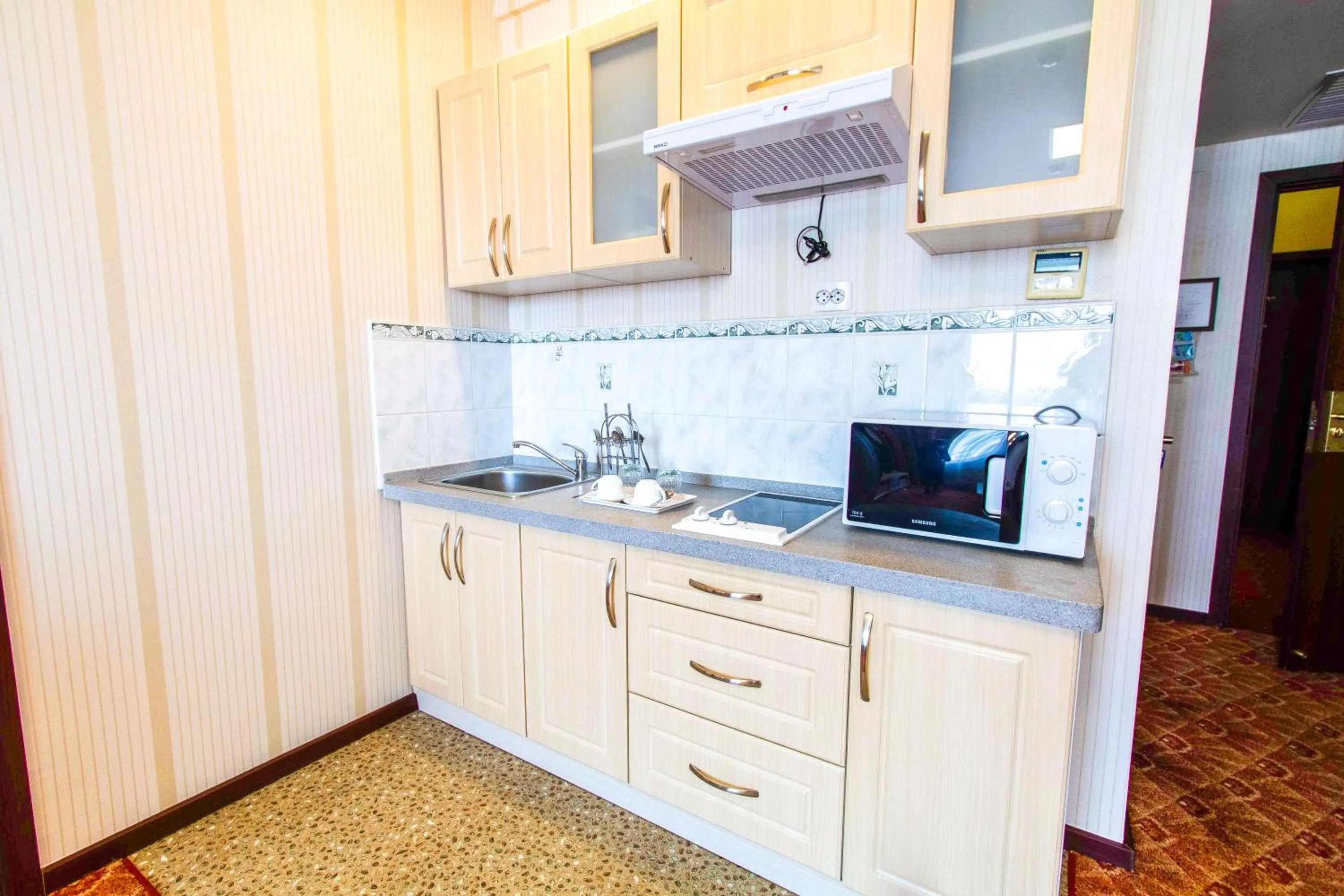 Kitchen or kitchenette in Springs Hotel Ulaanbaatar