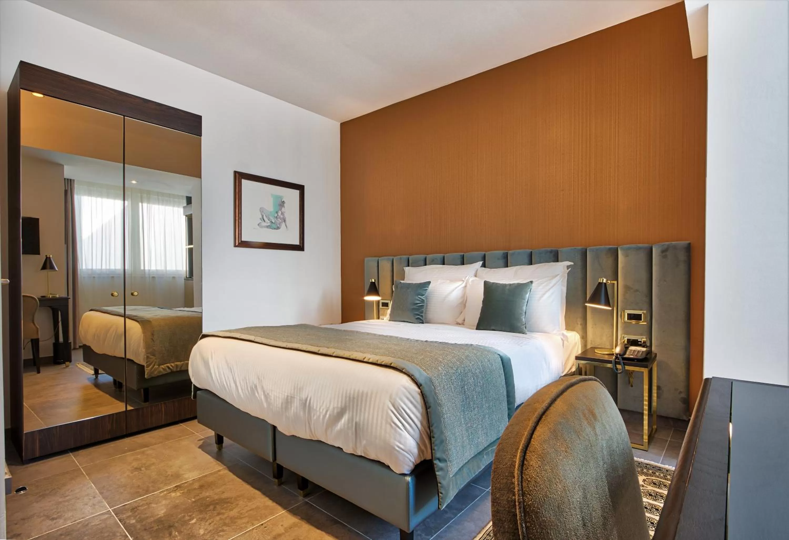 Bed in Palazzo Rosaria Boutique Hotel