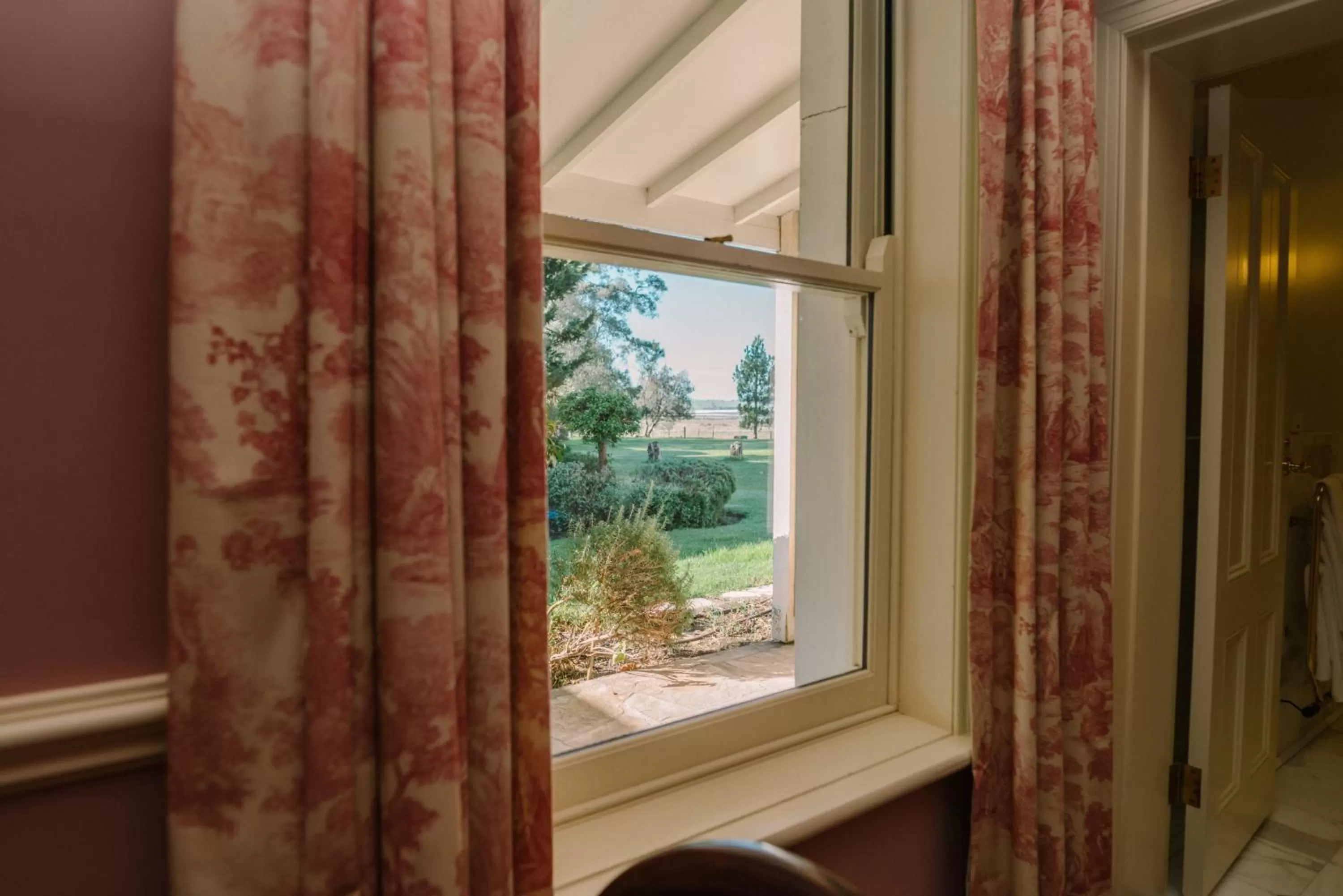 Garden view in Chateau Yering