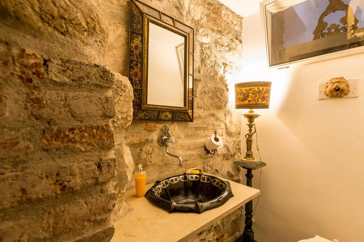 Decorative detail, Bathroom in Virreinato Hotel Boutique