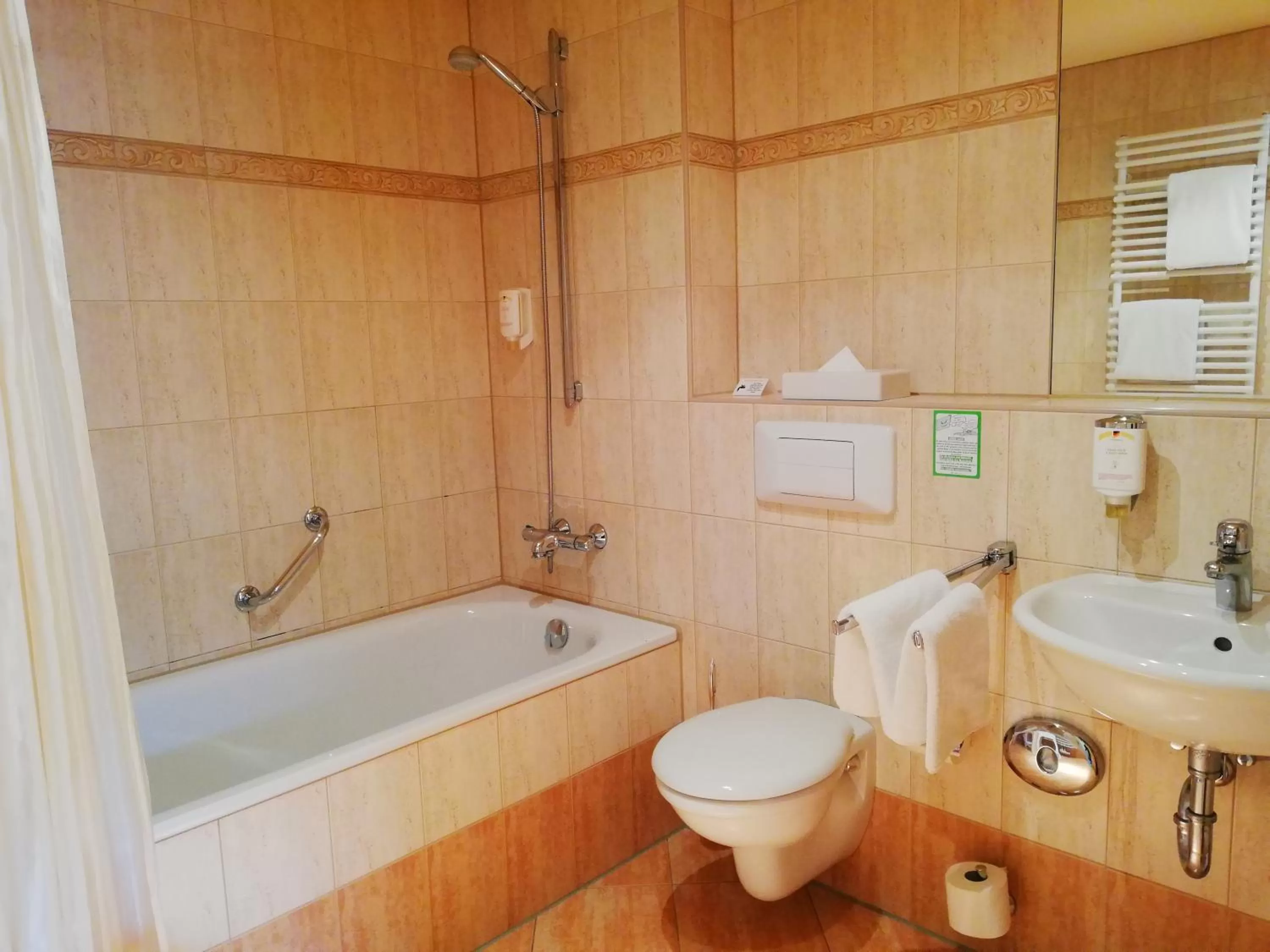 Bathroom in Parkhotel Bad Schandau mit SPA