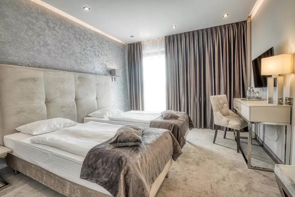 Bed in Hotel Biały Dom