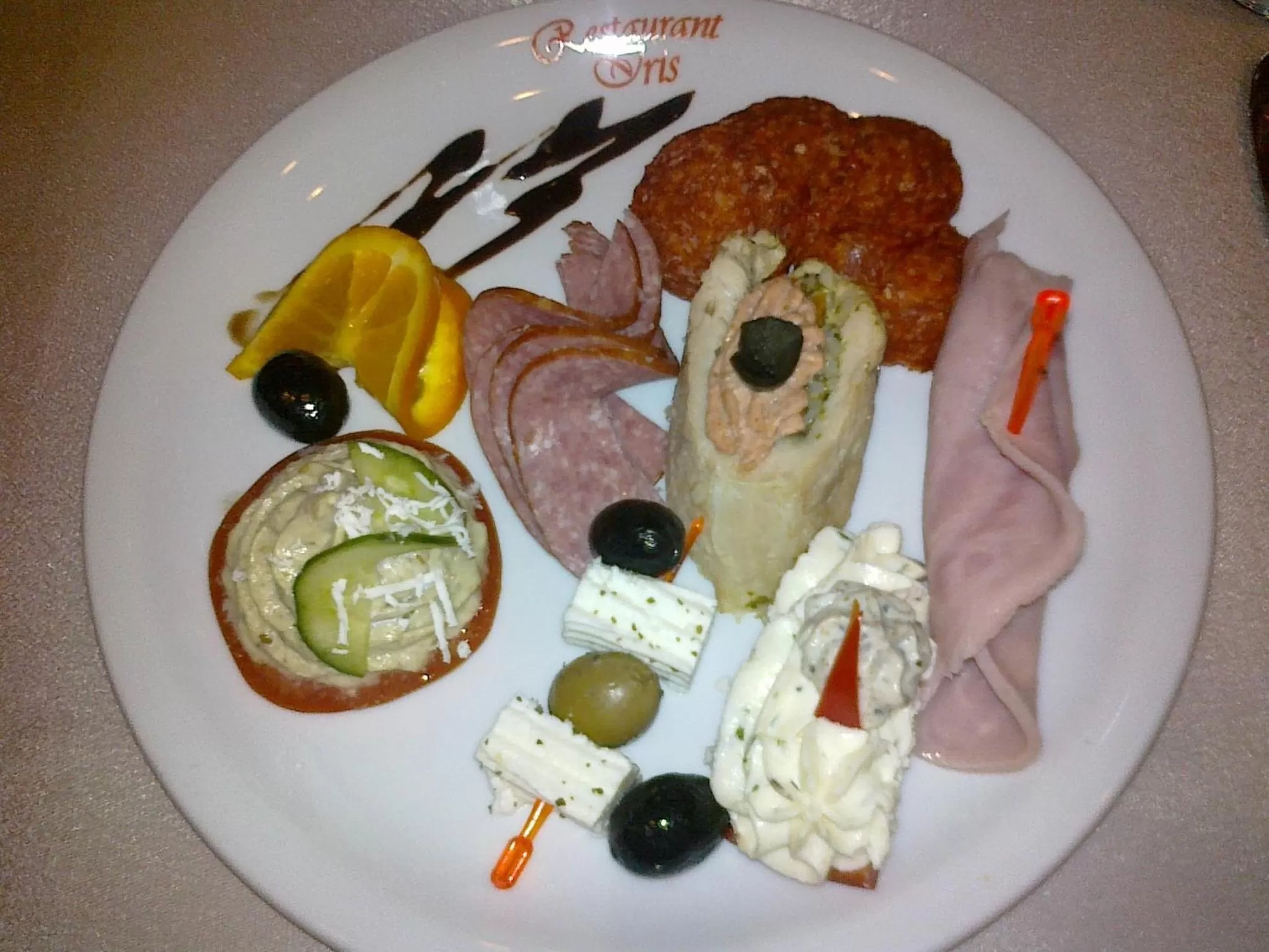 Food and drinks in Hotel Iris