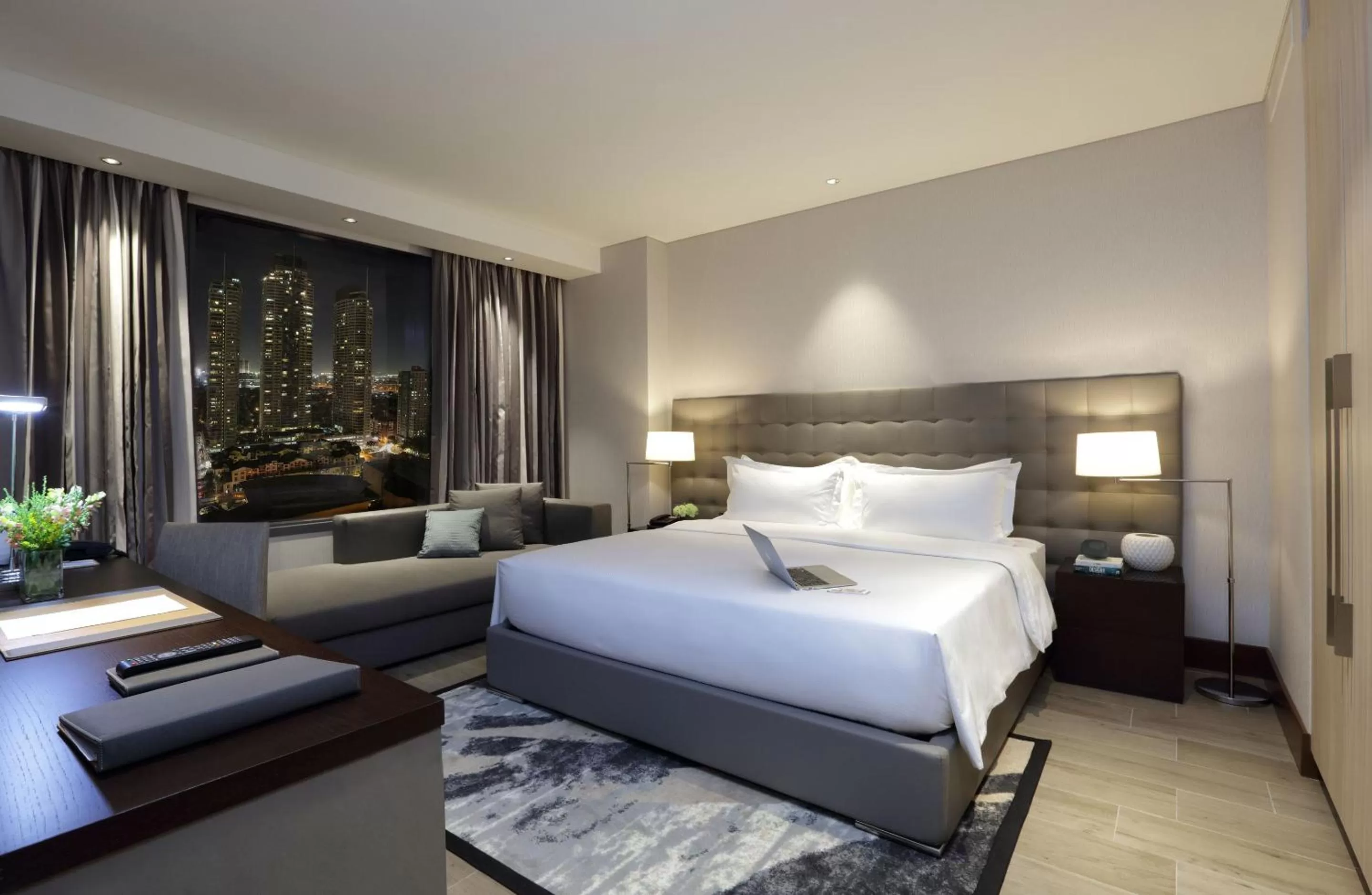 Bedroom, Bed in Makati Diamond Residences