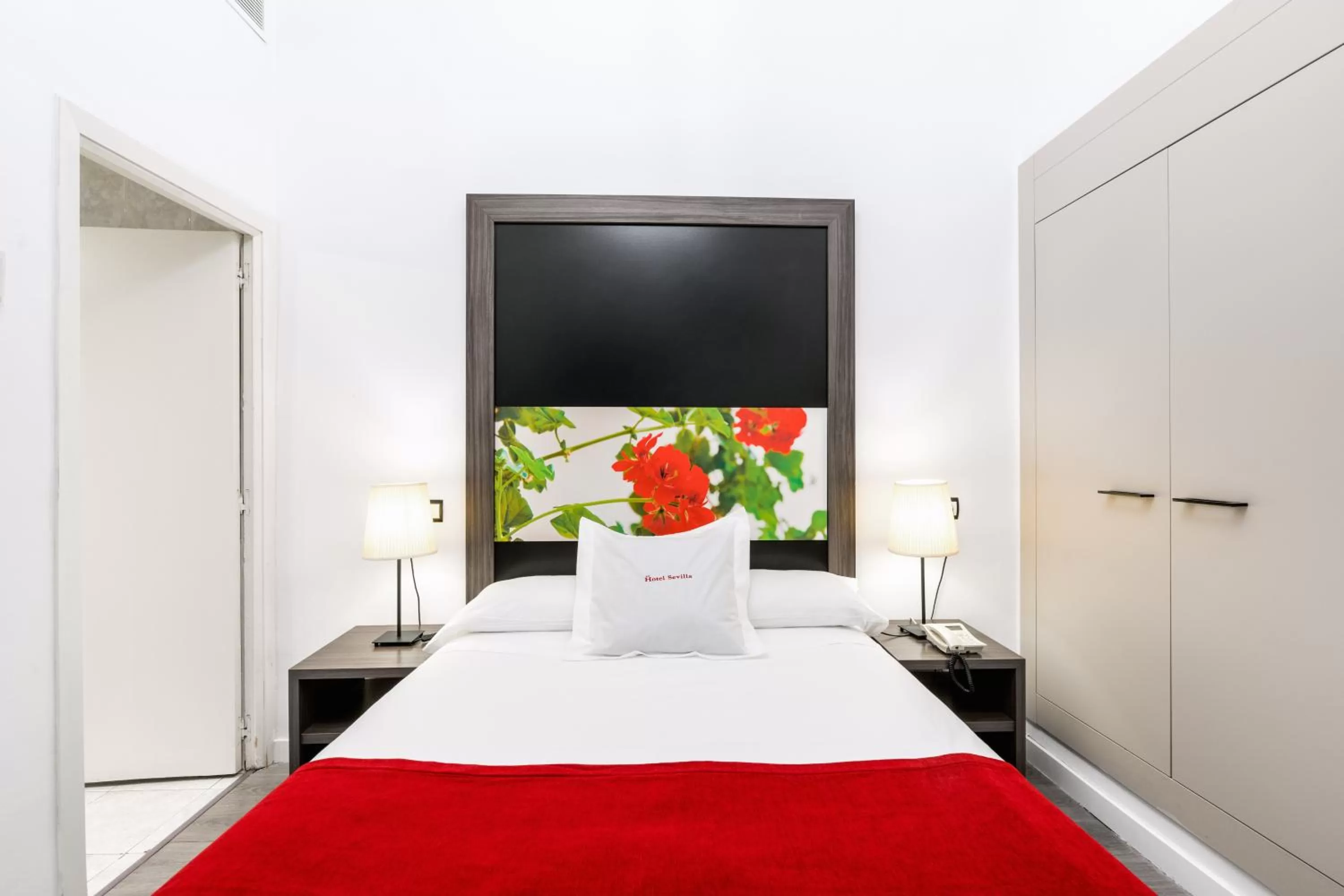 Bed in Hotel Sevilla