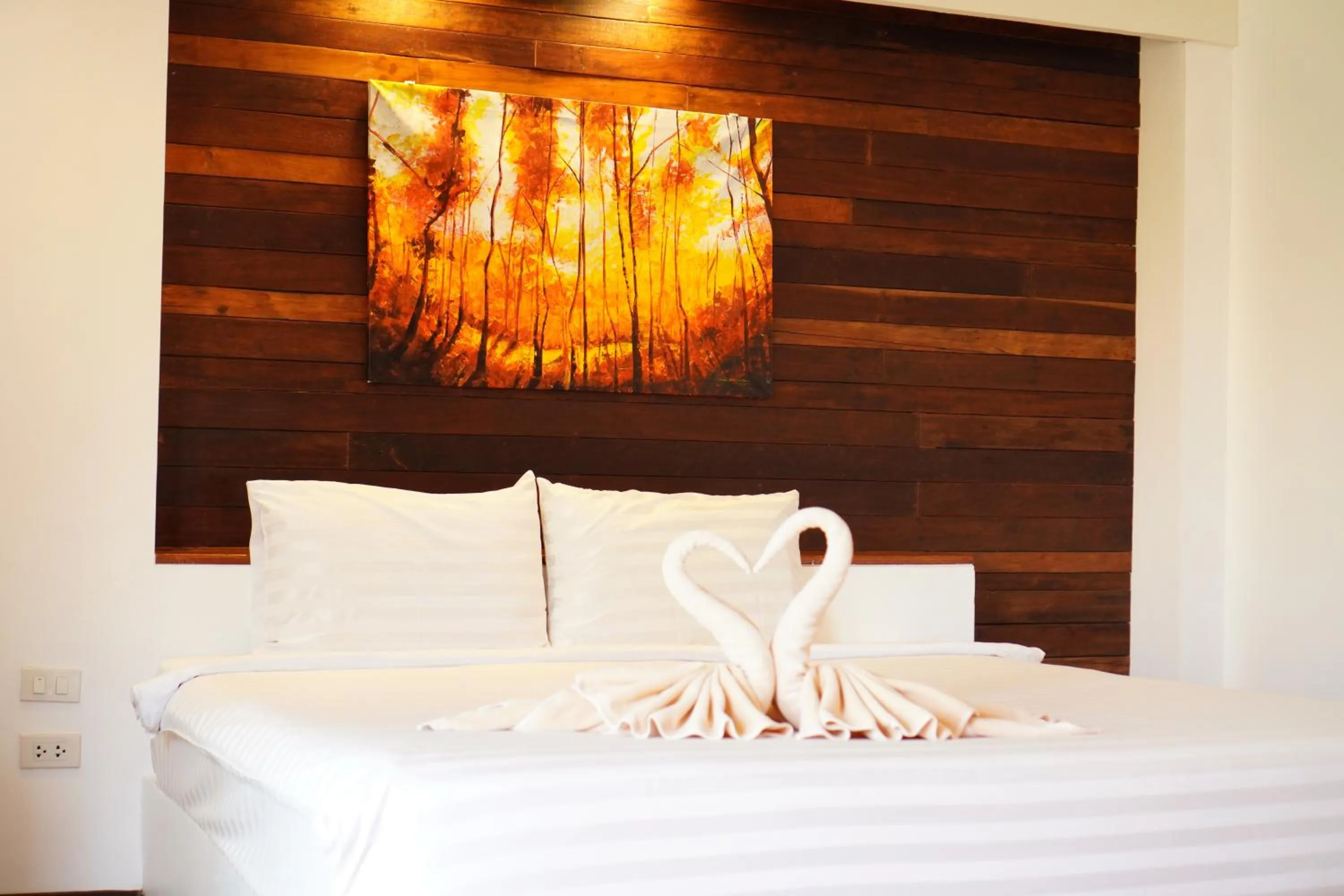 Bed in Green Terrace Resort & Restaurant