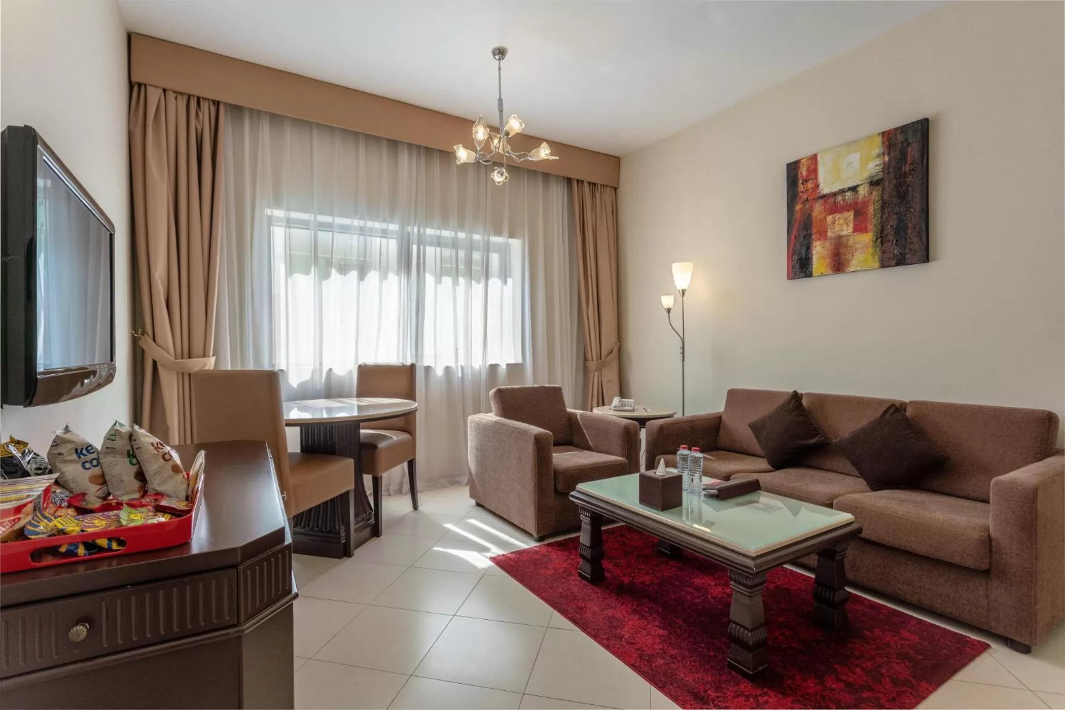 Living room in Auris Boutique Hotel Apartments, Al Barsha - At The Mall