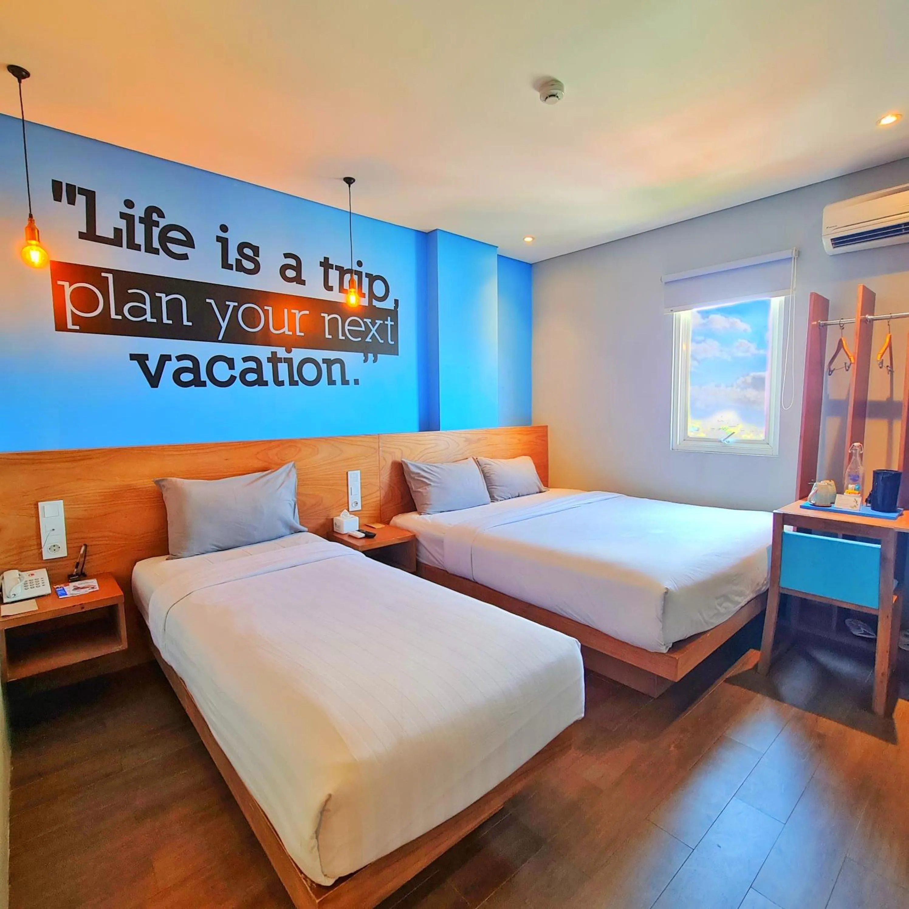 Bed in Radja Art and Boutique Hotel Simpang Lima