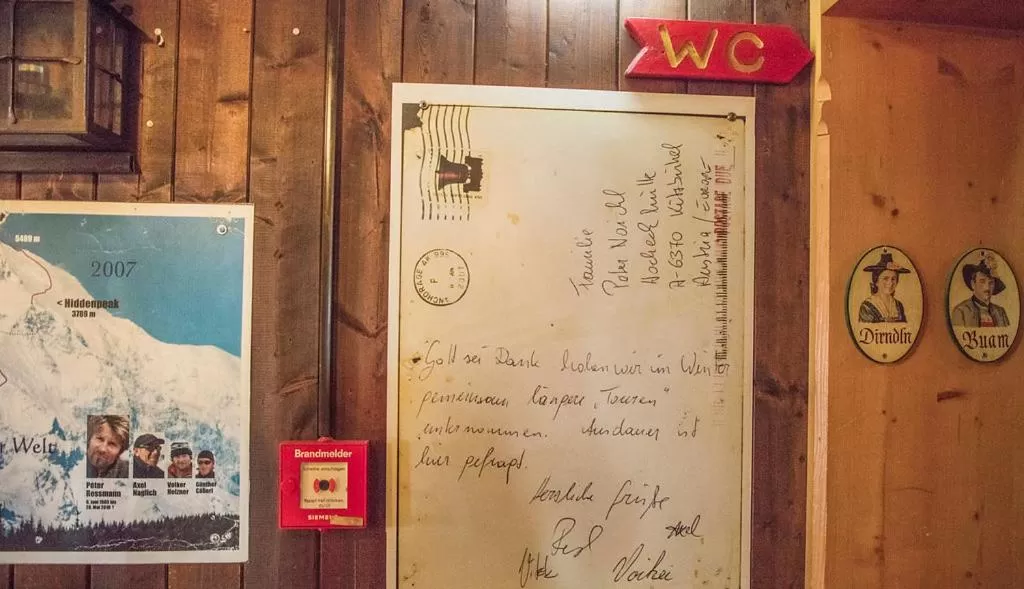 Hocheckhuette On Top of the Kitzbuehel Hahnenkamm Mountain