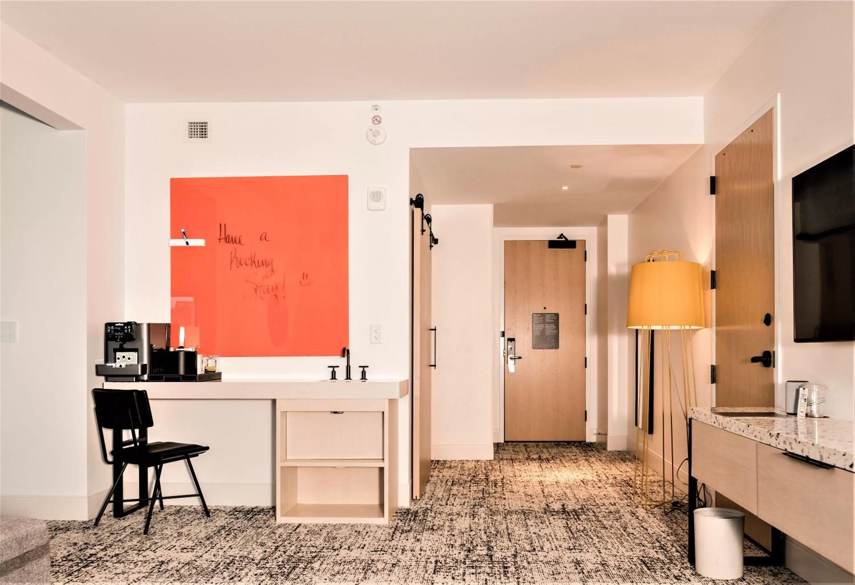 fireplace in Reverb by Hard Rock Atlanta Downtown