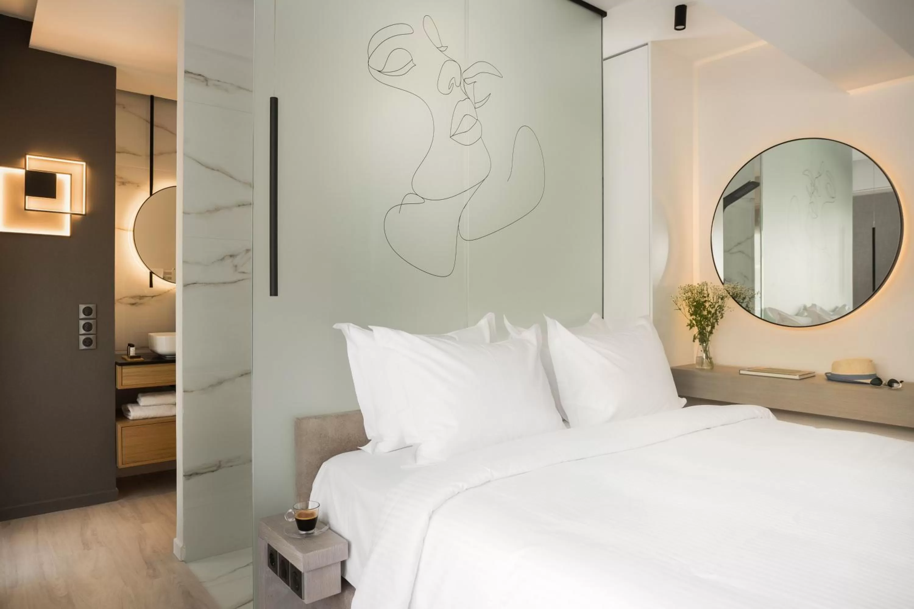 Bedroom, Bed in LUX&EASY Athens Downtown Apartments