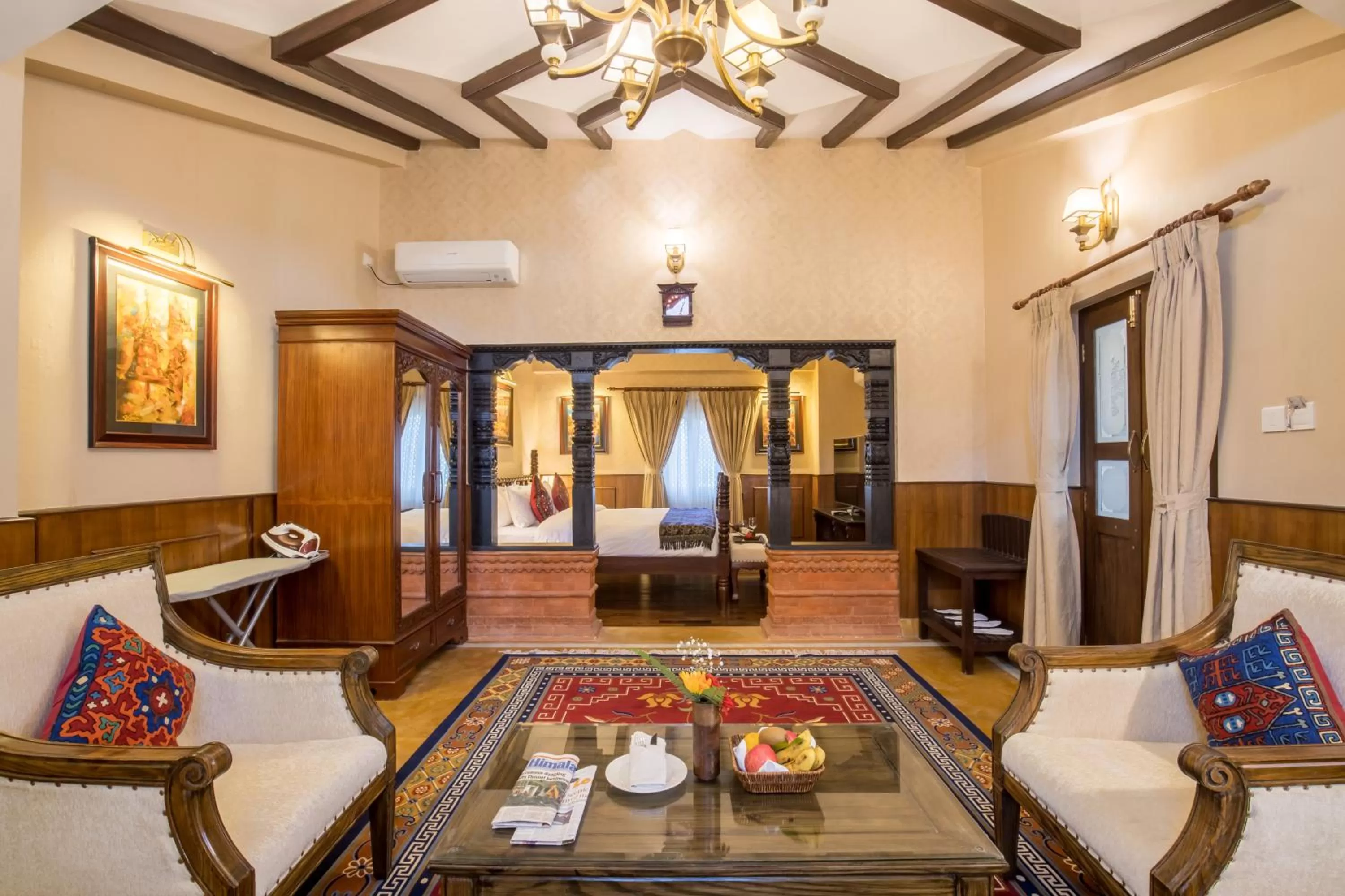 Living room in Baber Mahal Vilas - The Heritage Hotel