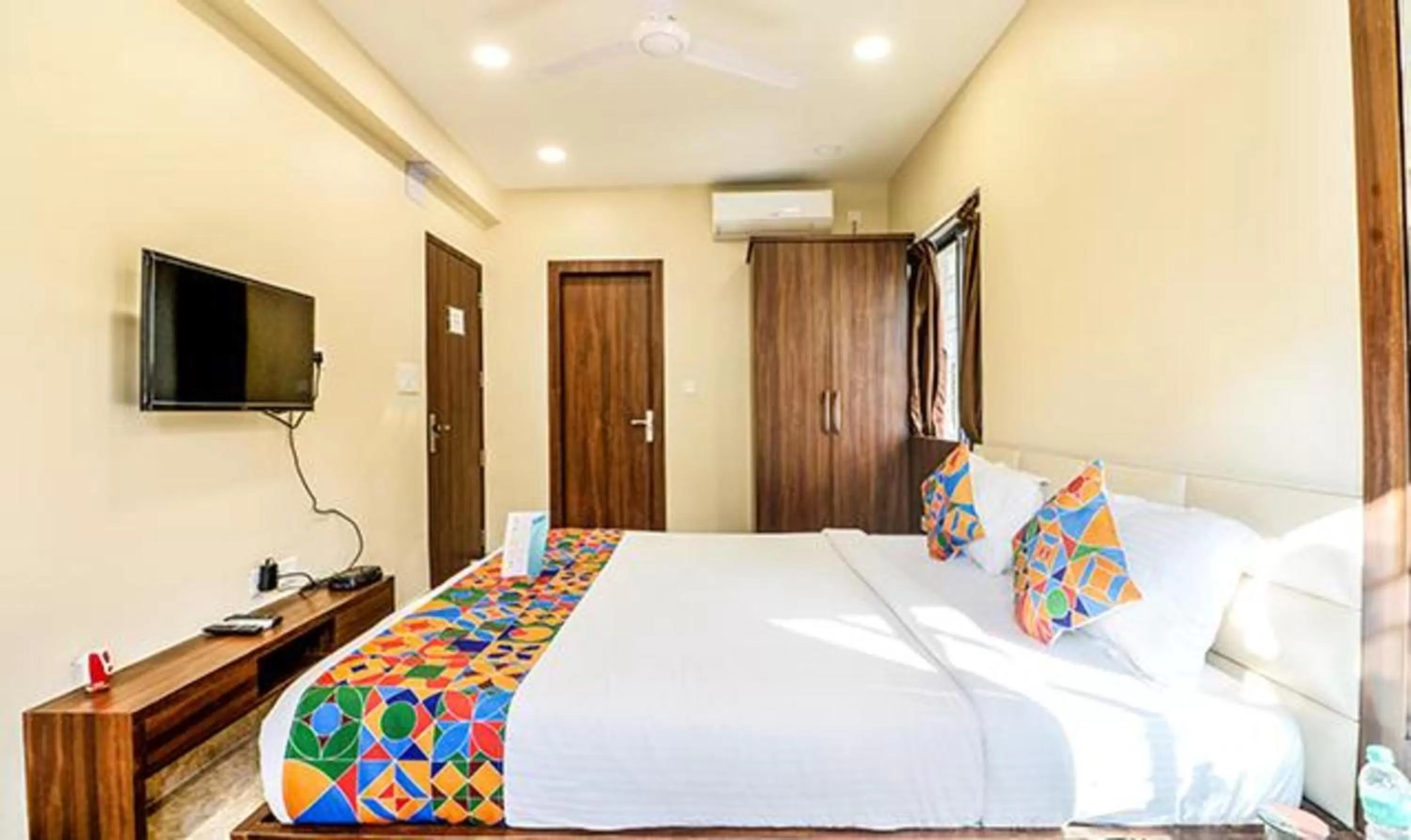 Bedroom, Bed in FabHotel Carnival - Nr Irony Market, Newtown