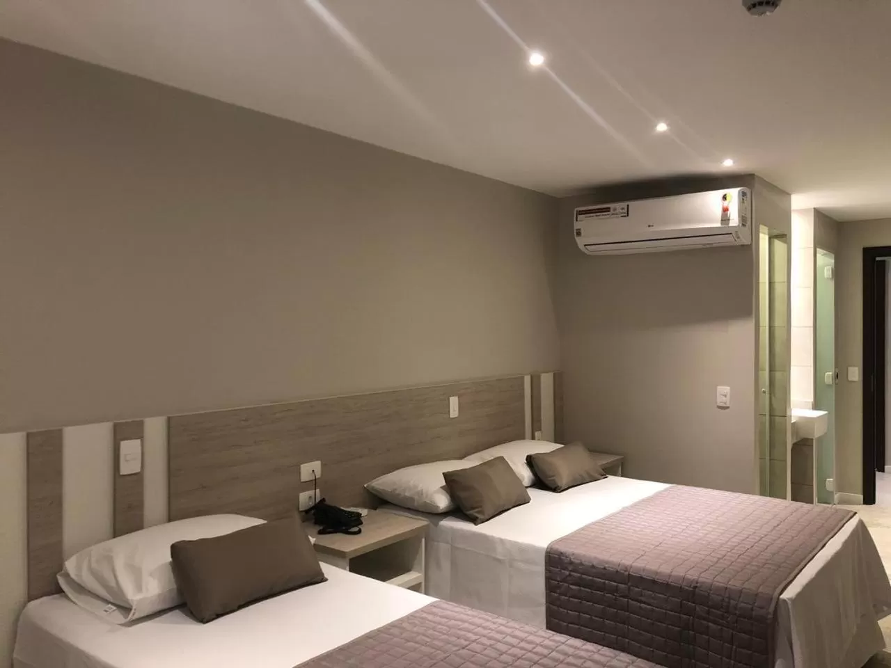 Bed in Jandira Premiêr Hotel