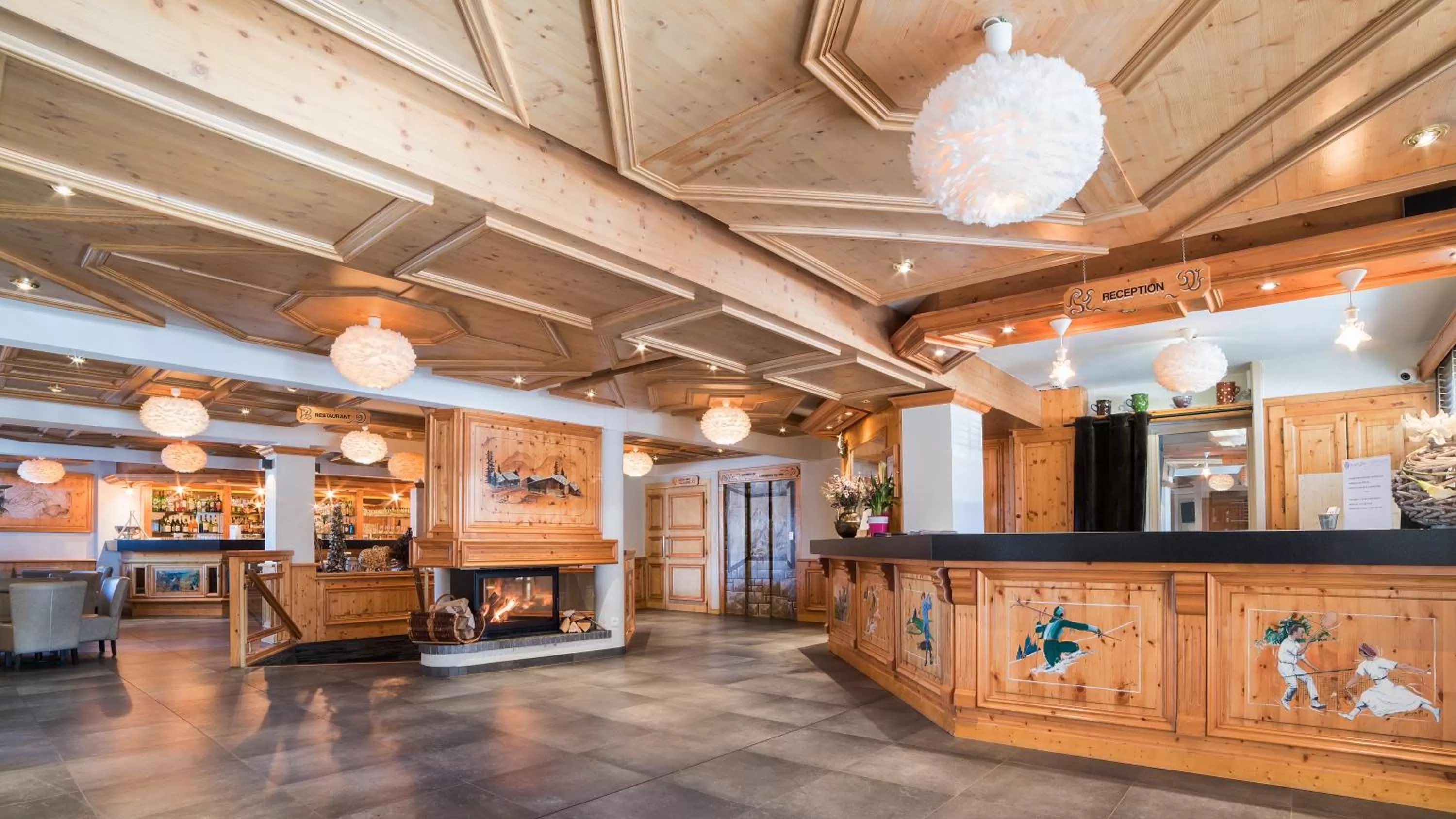 Lobby or reception in Hotel le Petit Dru