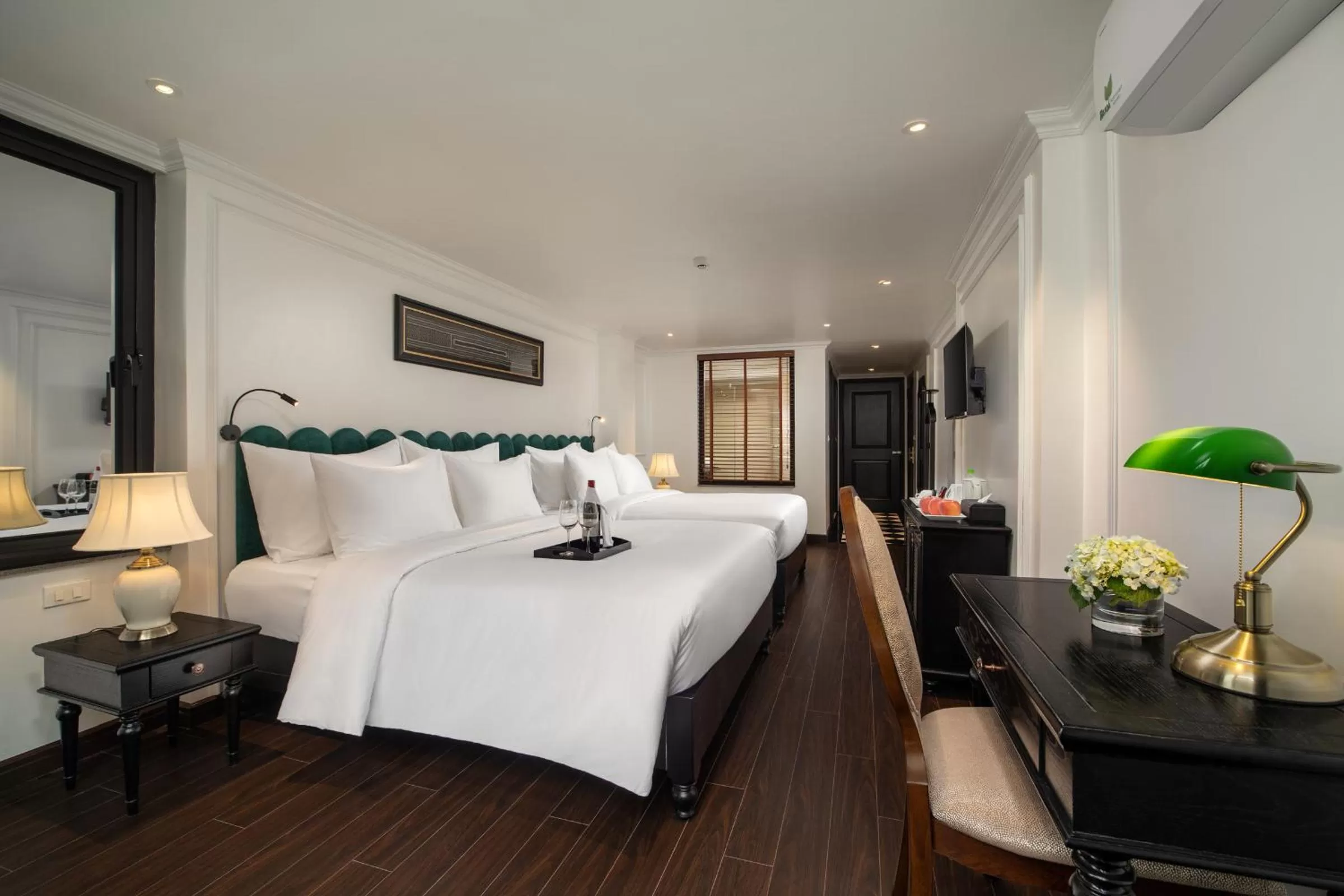 Bed in The Flower Boutique Hotel & Travel