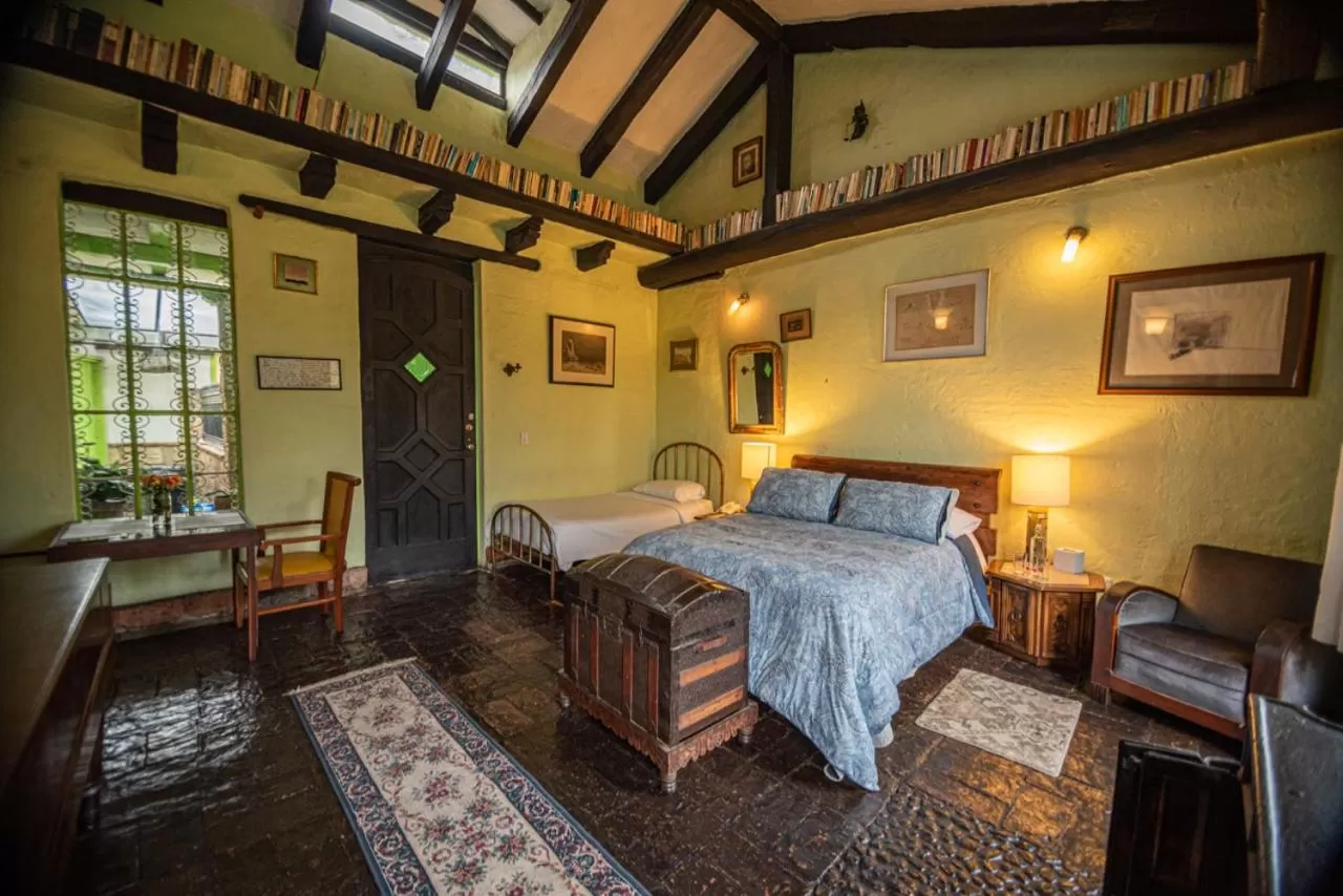 Bed in Posada Cafe La Huerta