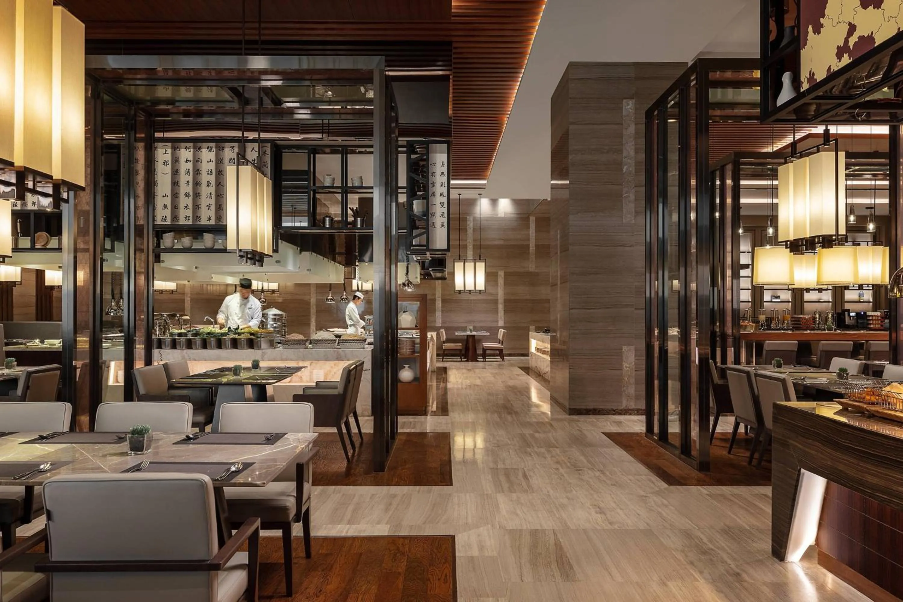 Kitchen or kitchenette in JW Marriott Hotel Yinchuan