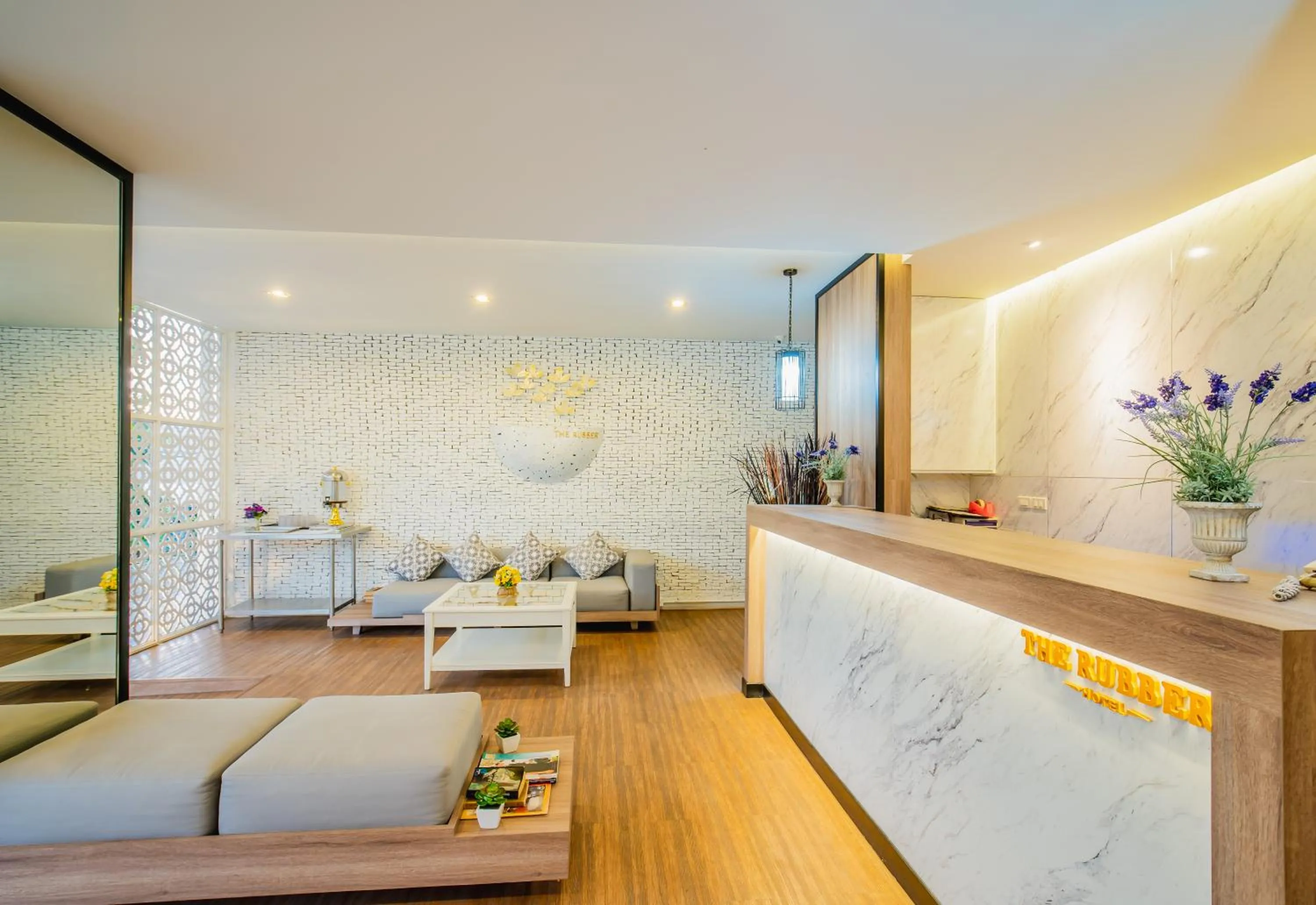 Lobby or reception in The Rubber Hotel Phuket