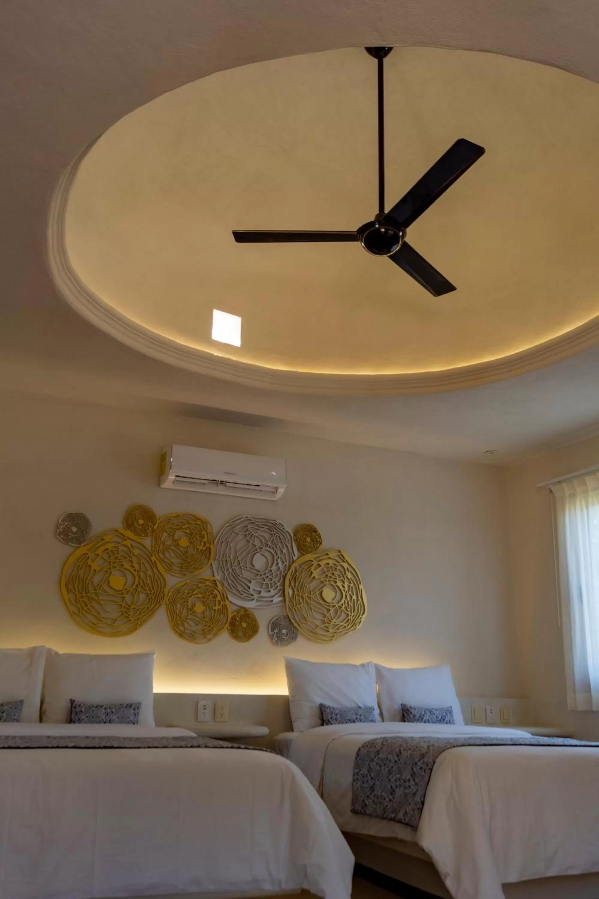 Bed in Hotel Circulo Bacalar