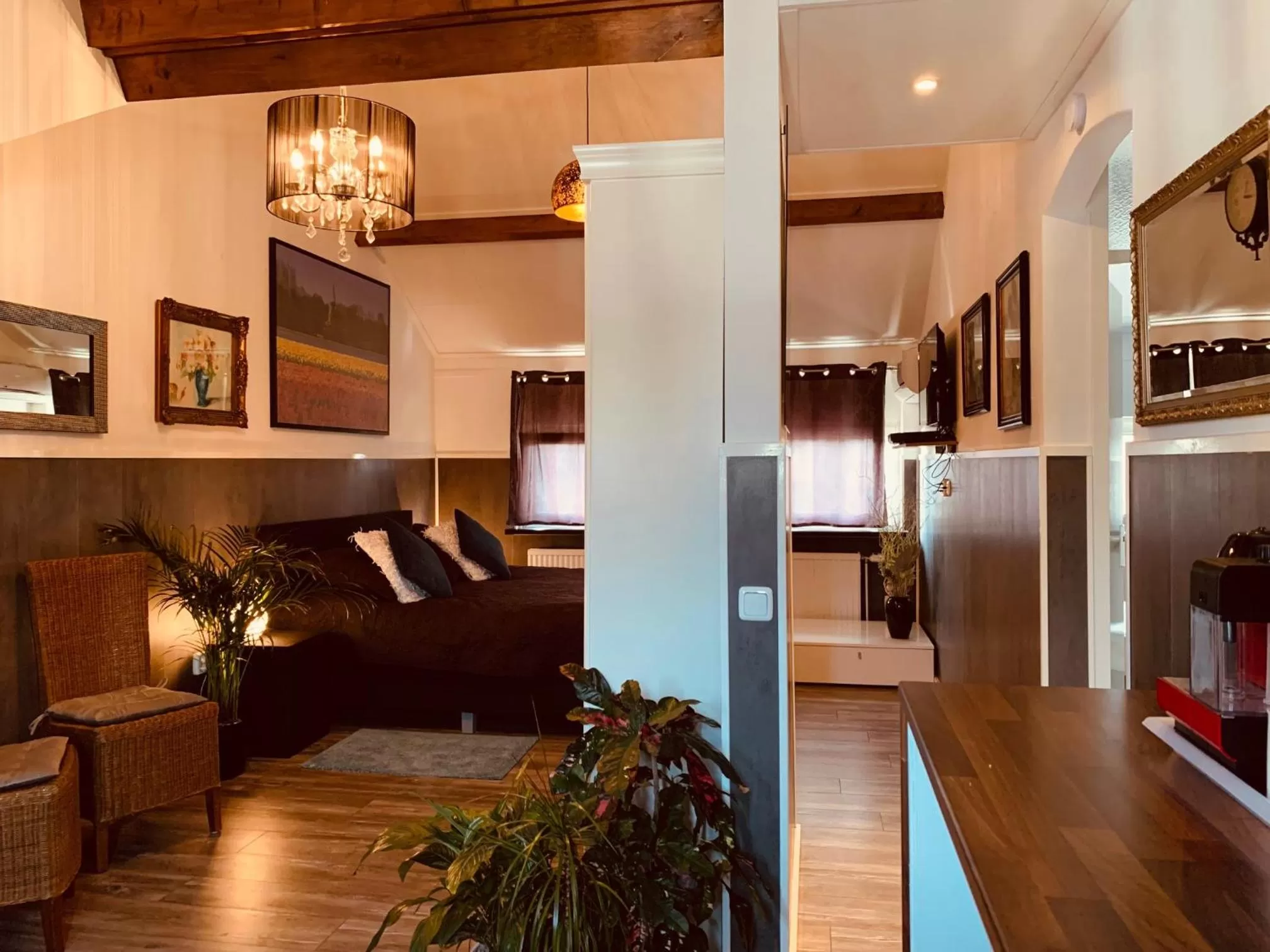 Seating area, Bed in B&B Prachtig Allemachtig