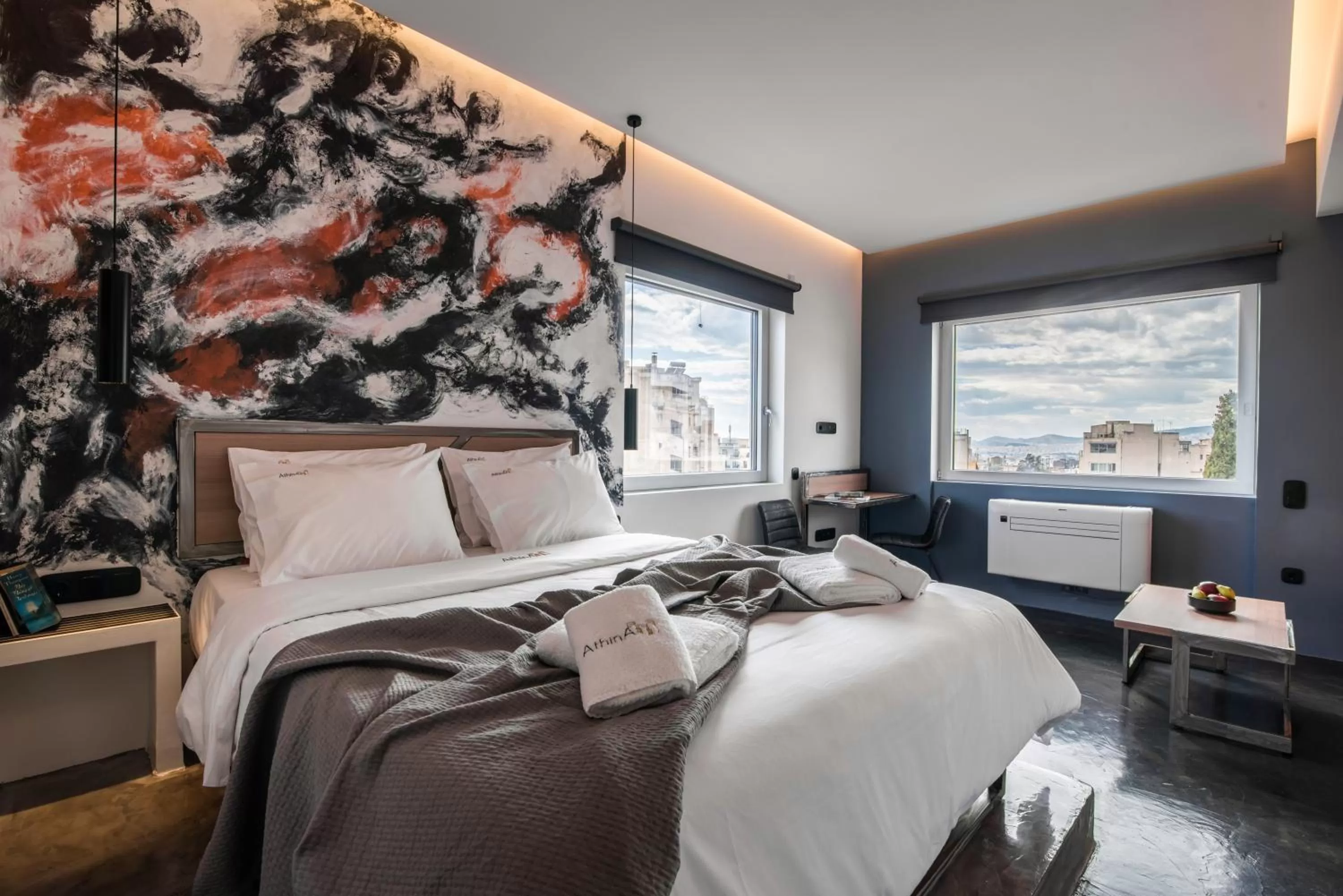 Bed in AthinA STREETAPARTMENTS