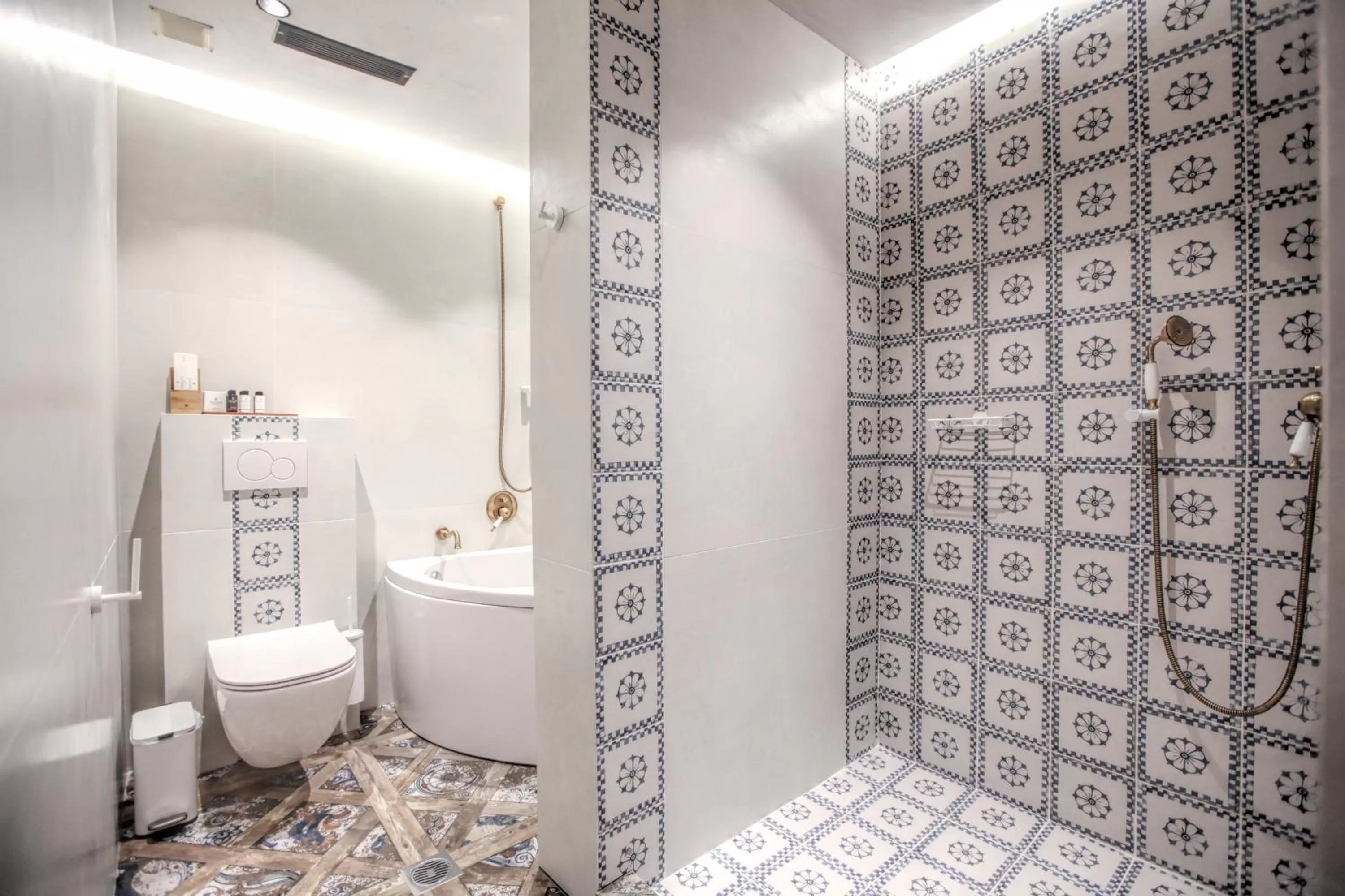 Shower, Bathroom in Meteora Heaven and Earth Kastraki premium suites