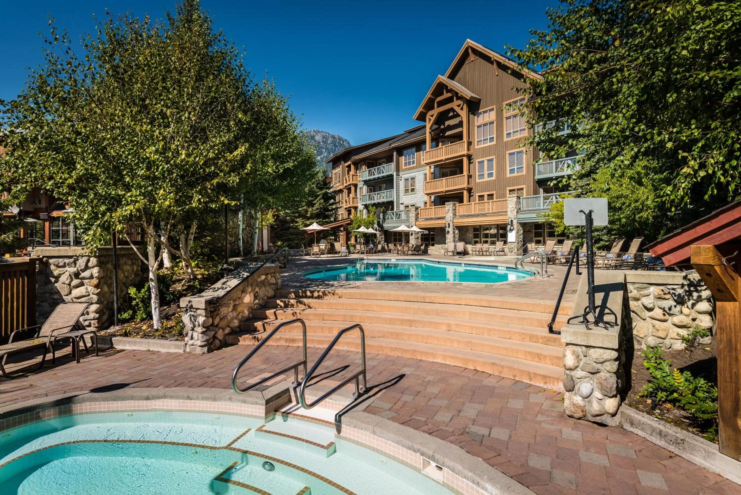 Property building in Legends Whistler, by Lodging Ovations