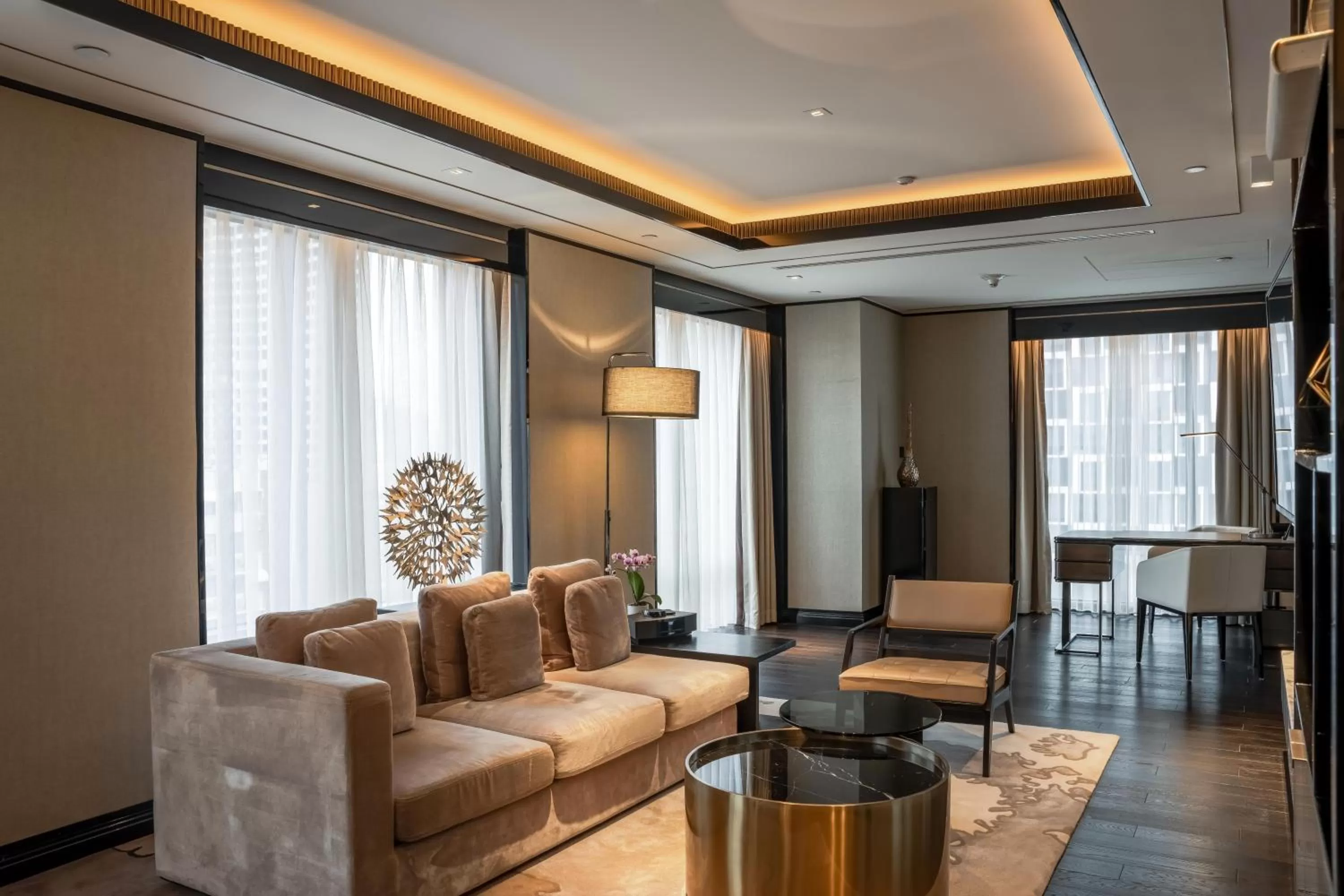 Living room in Bellagio by MGM Shanghai - on the bund
