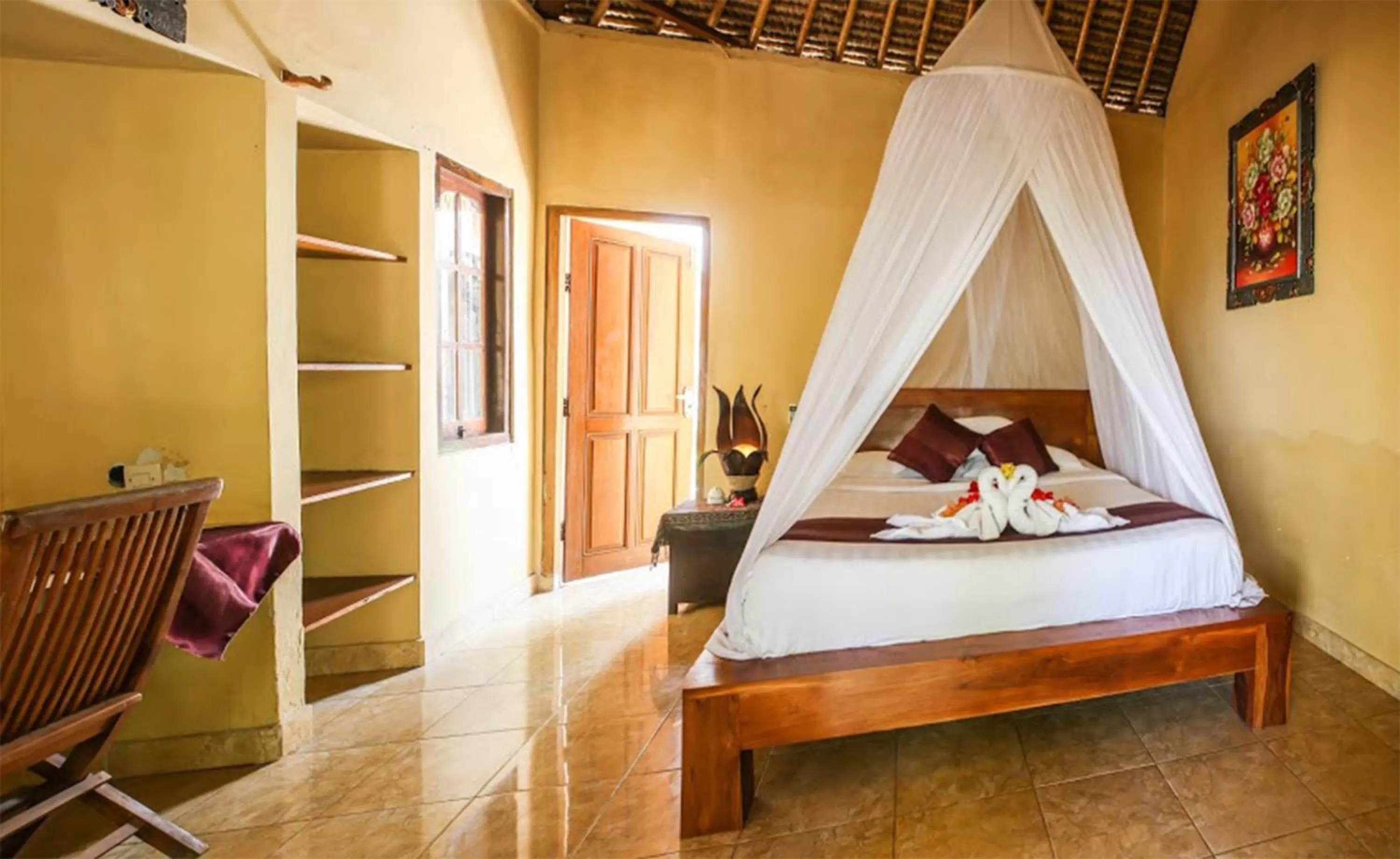 Photo of the whole room, Bed in Mushroom Beach Bungalows