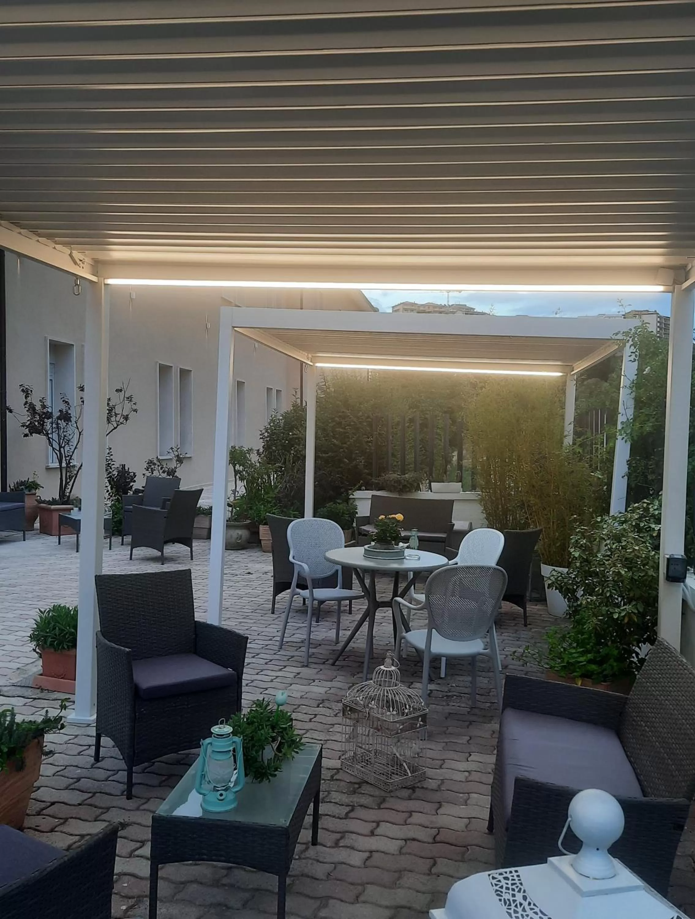 Patio in Hotel Porta Rivera