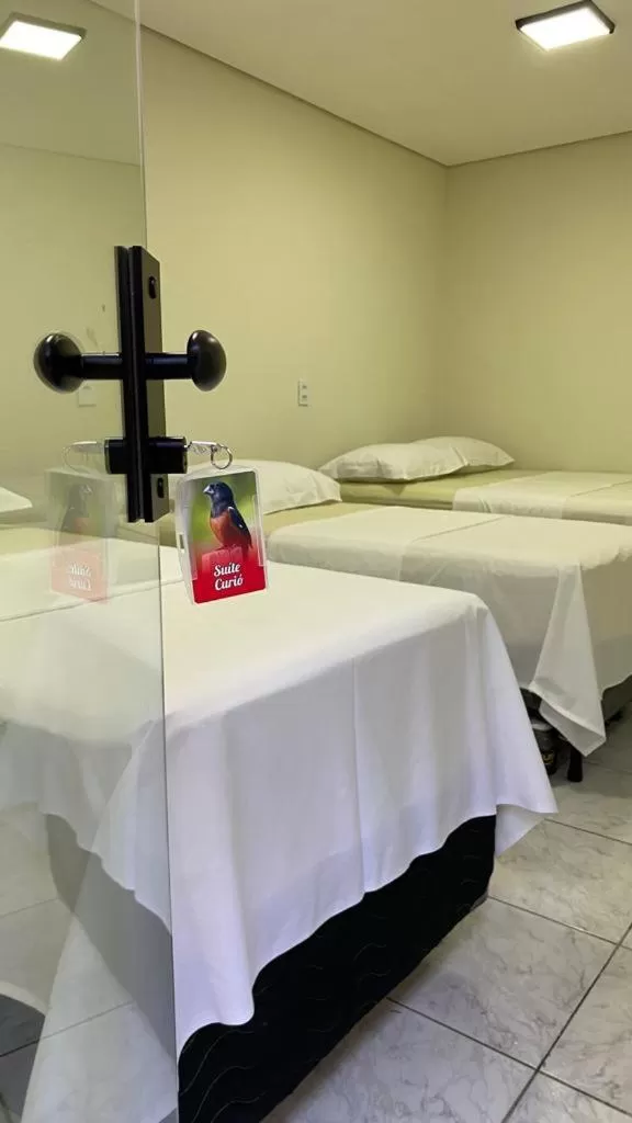 Bed in Pousada Casa Grande