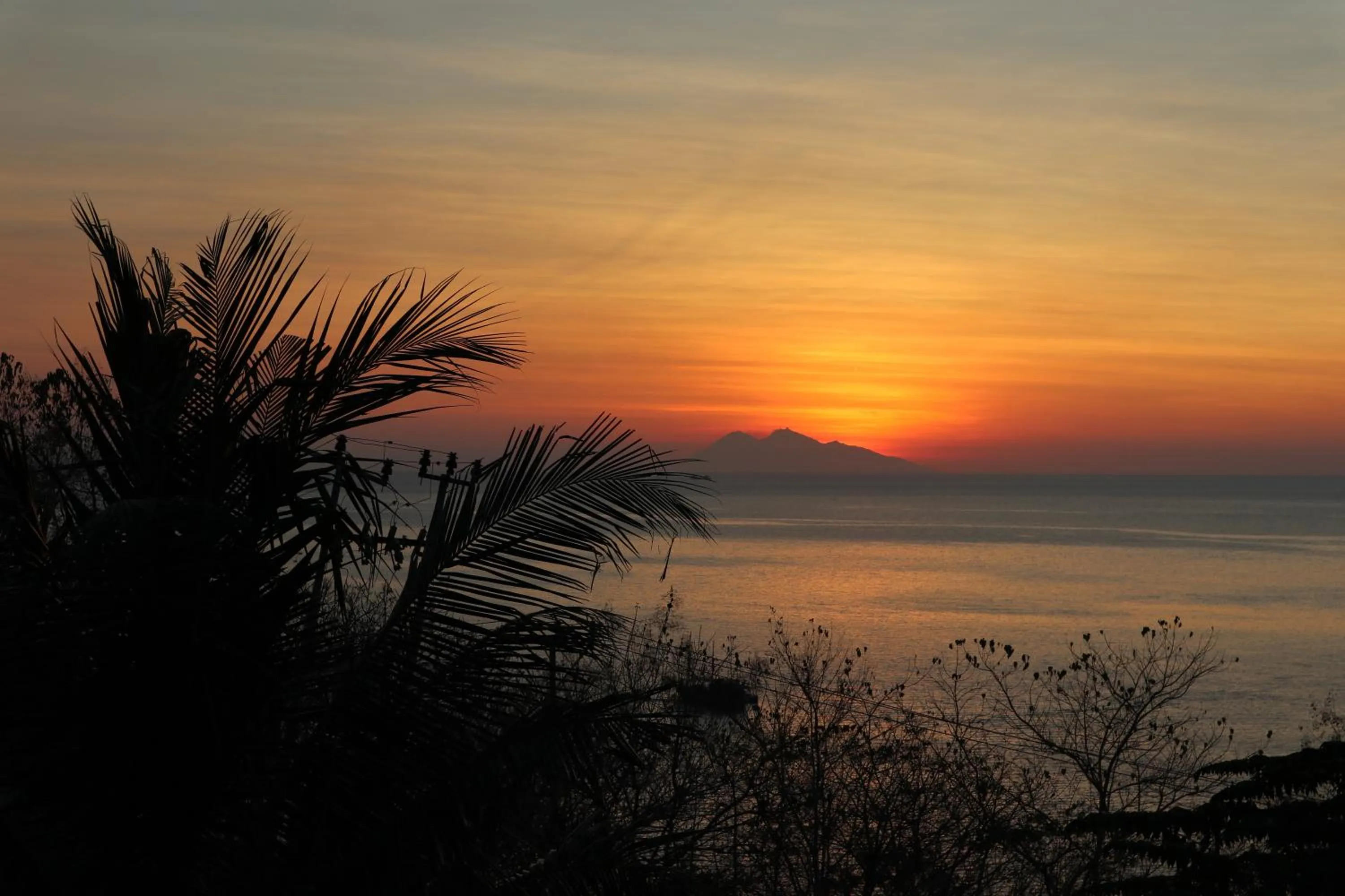 Sunset in Golo Hilltop Hotel