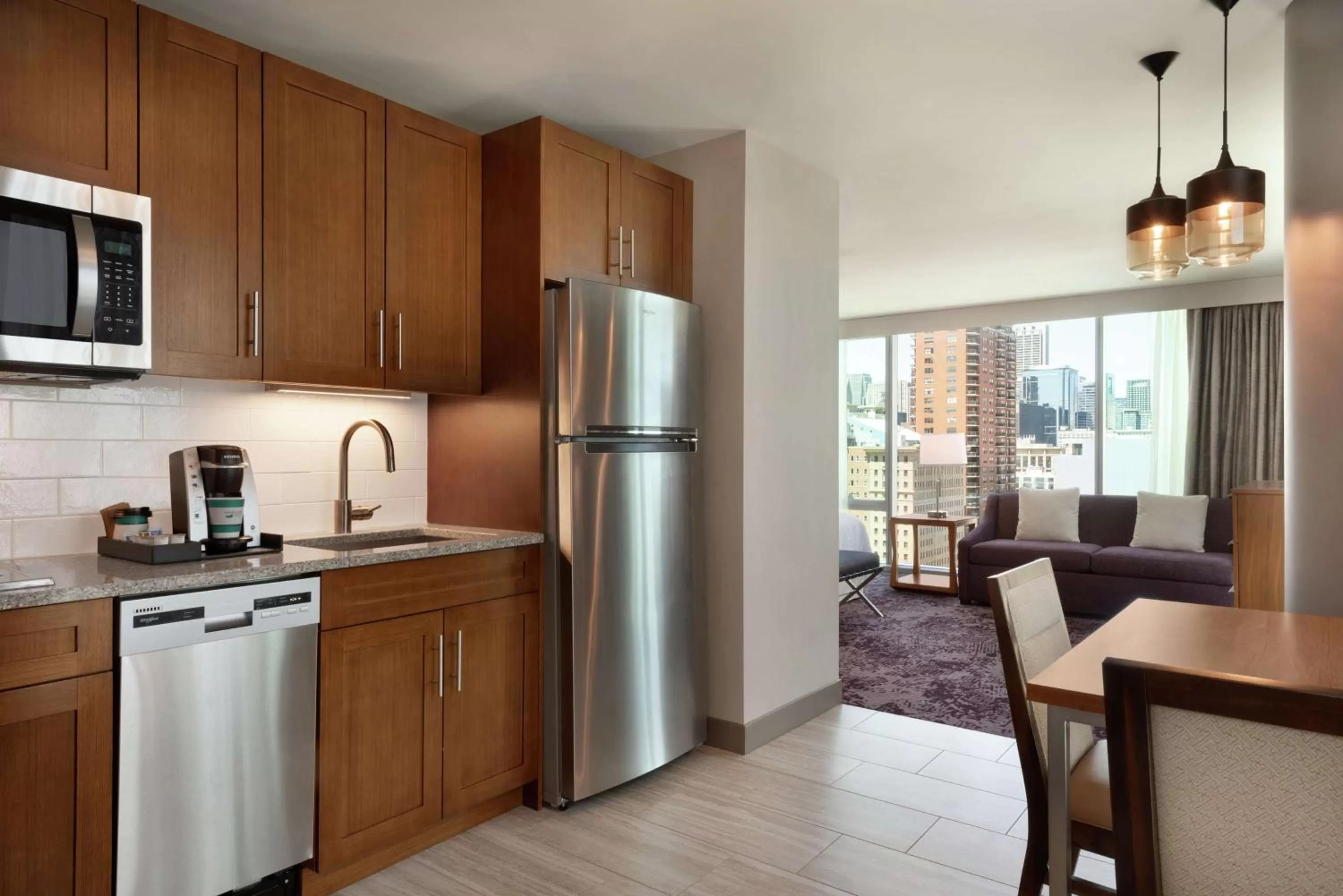 Kitchen or kitchenette in Homewood Suites By Hilton Chicago Downtown South Loop