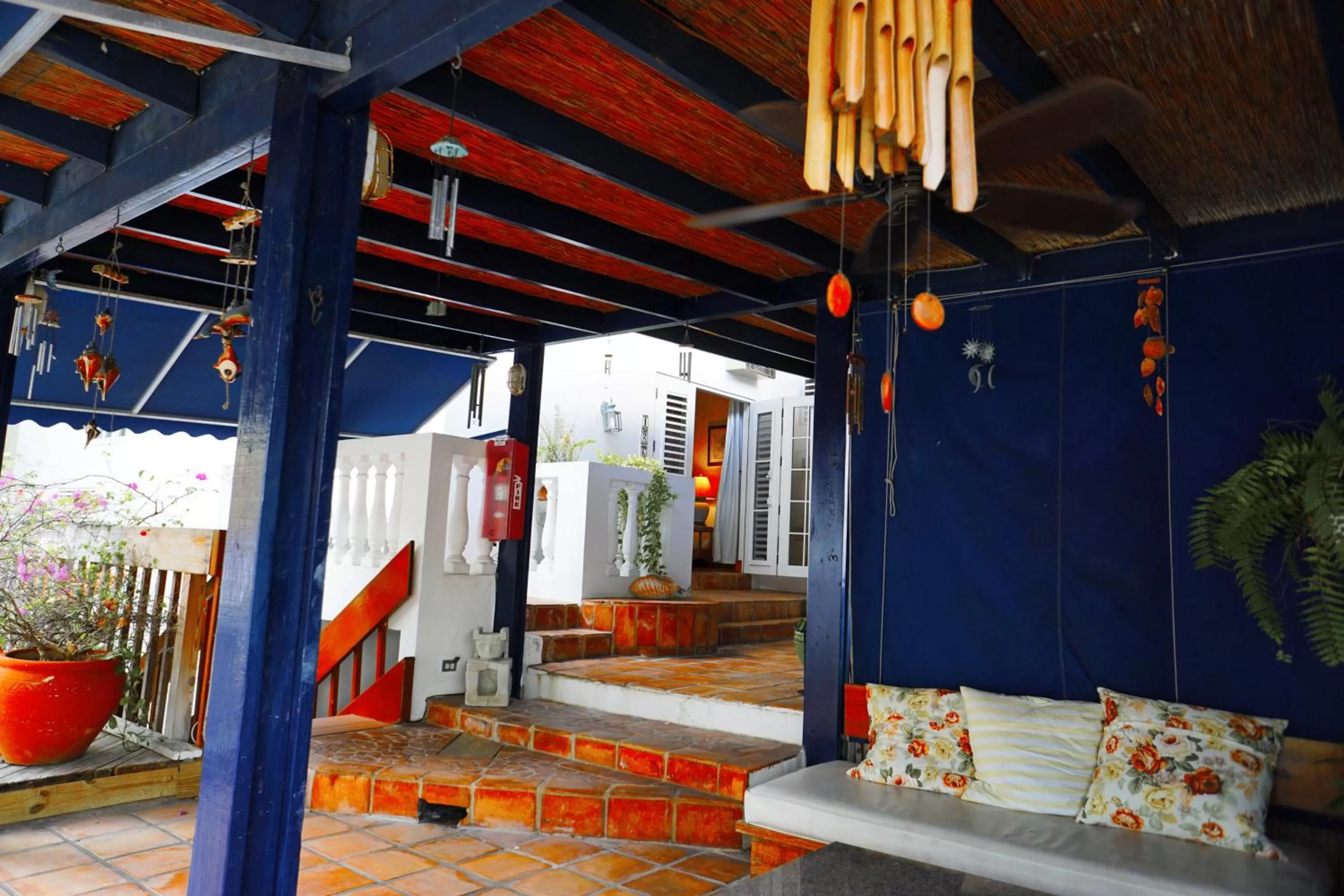 Patio in At Wind Chimes Boutique Hotel