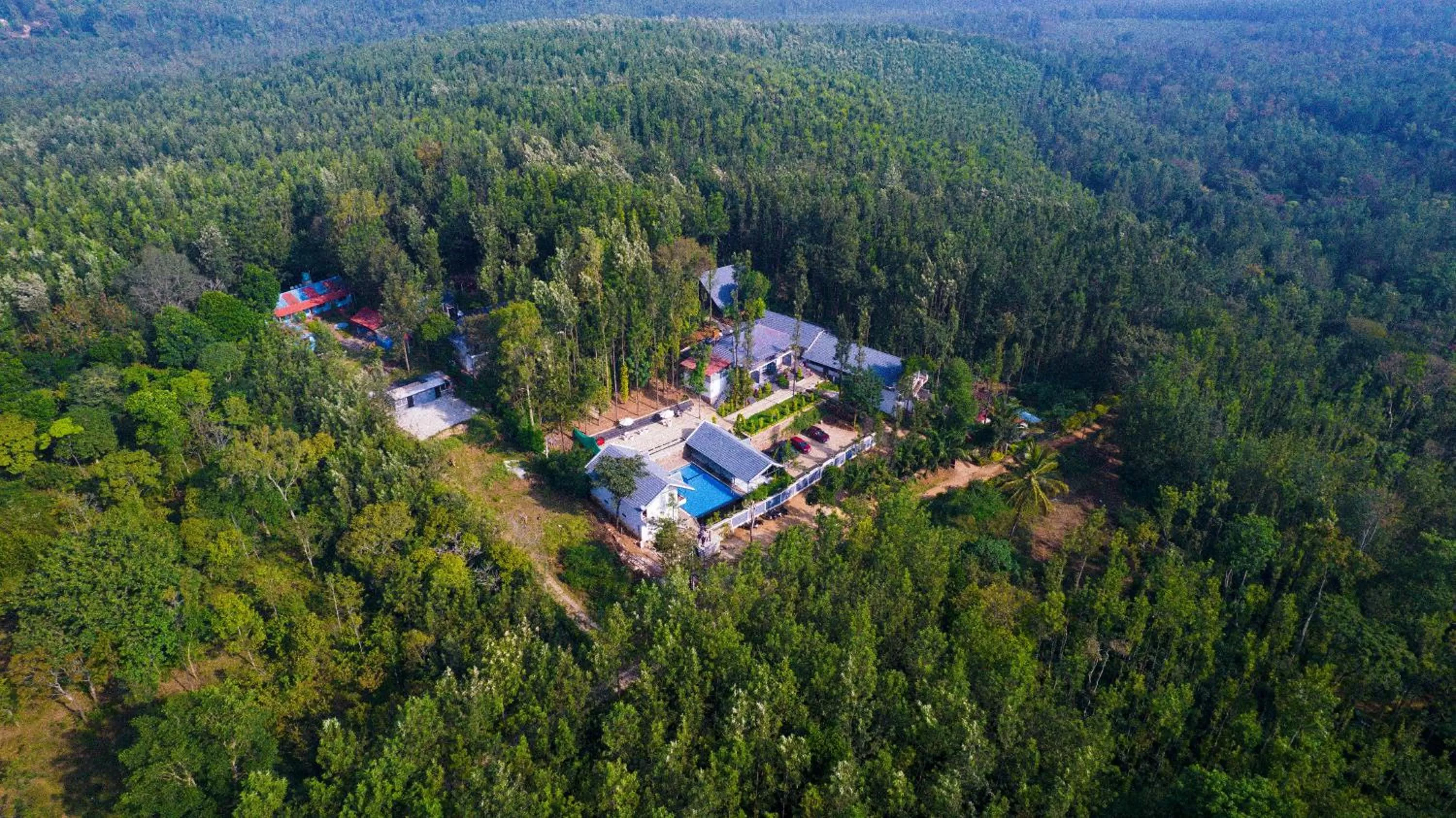 Bird's eye view, Bird's-eye View in The Spectrum Resort, Chikmagalur