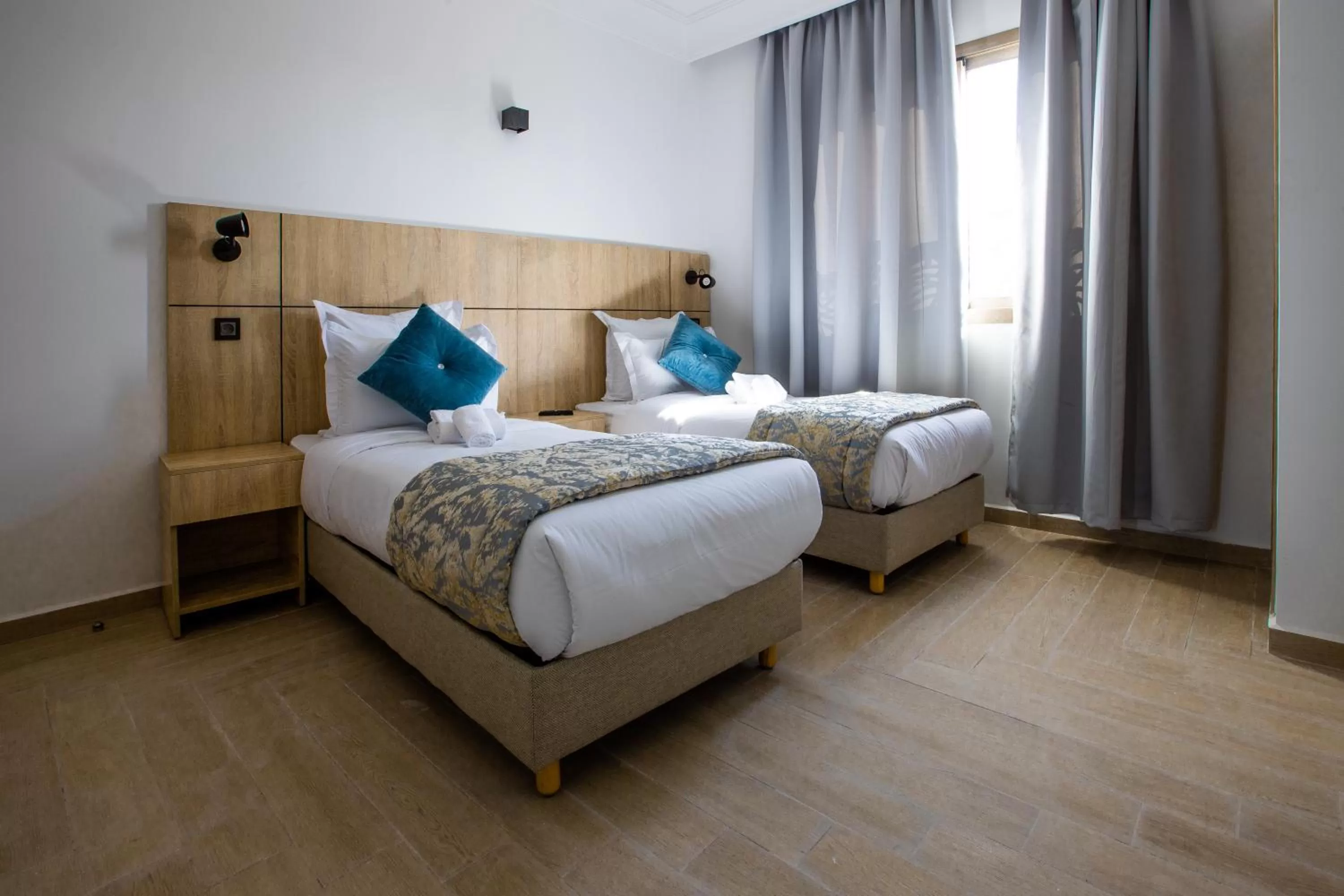 Bed in Karam City Hotel