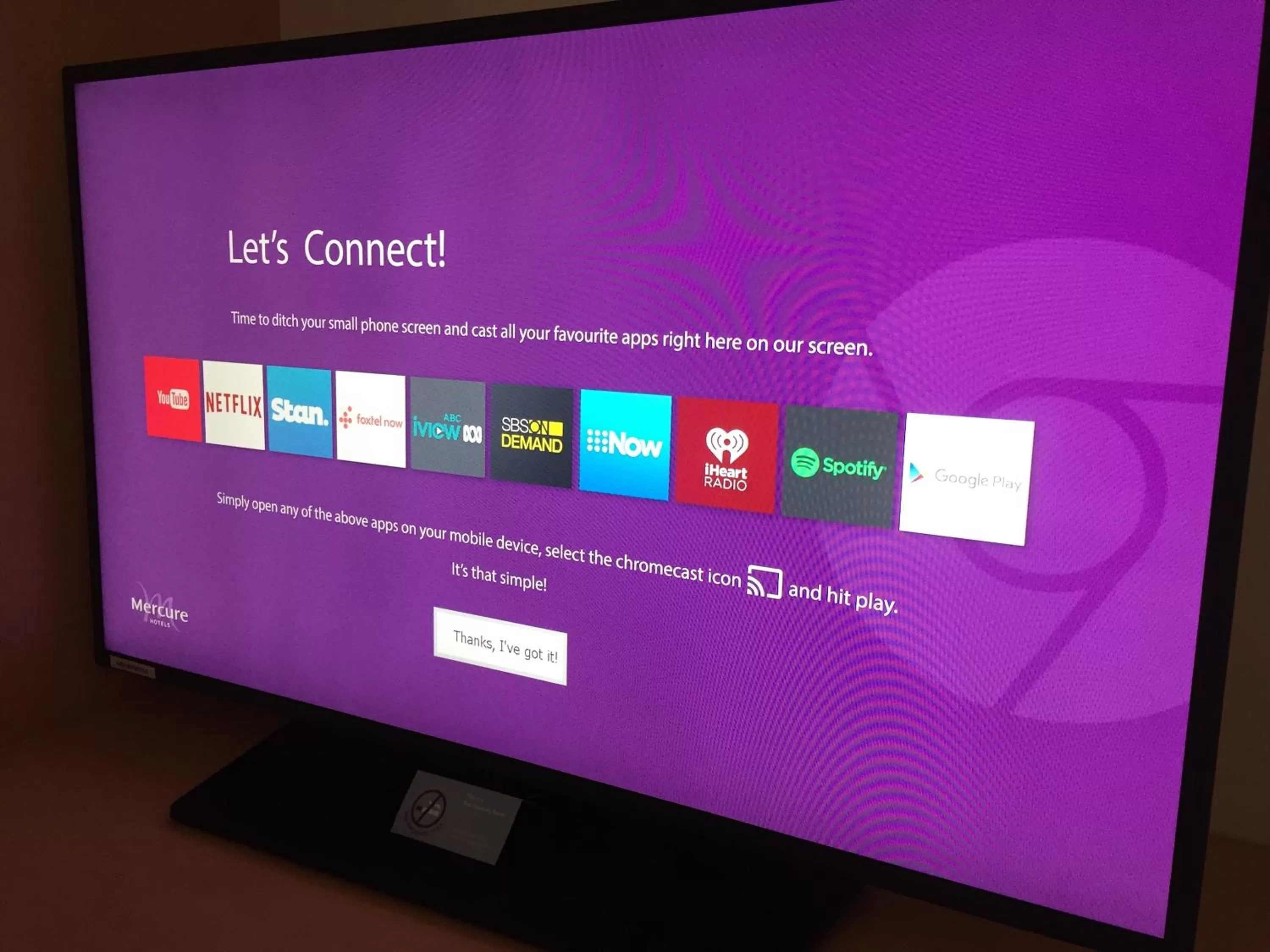 Evening entertainment in Mercure Hotel Mildura