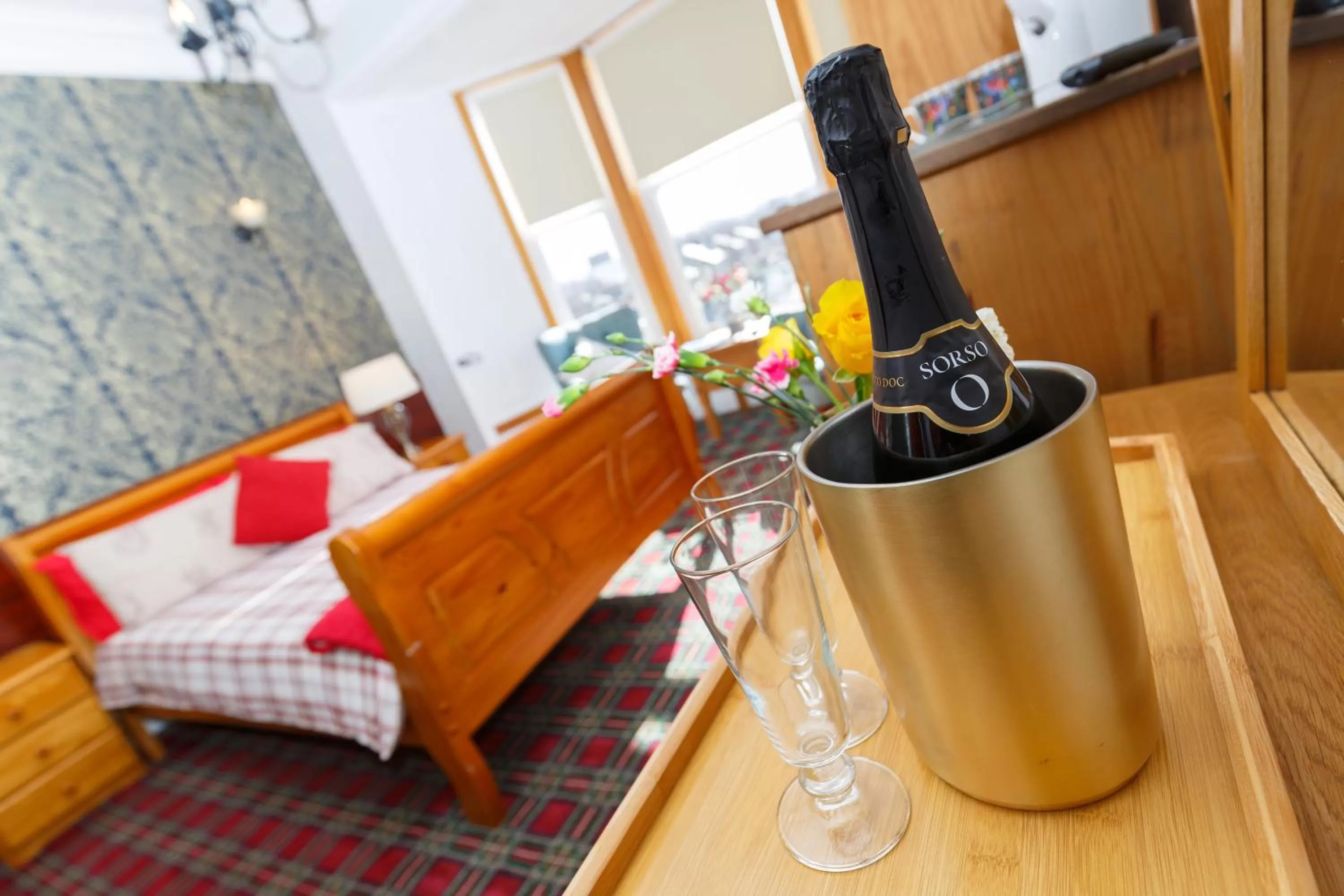 Bed in Castle Walk Bed & Breakfast