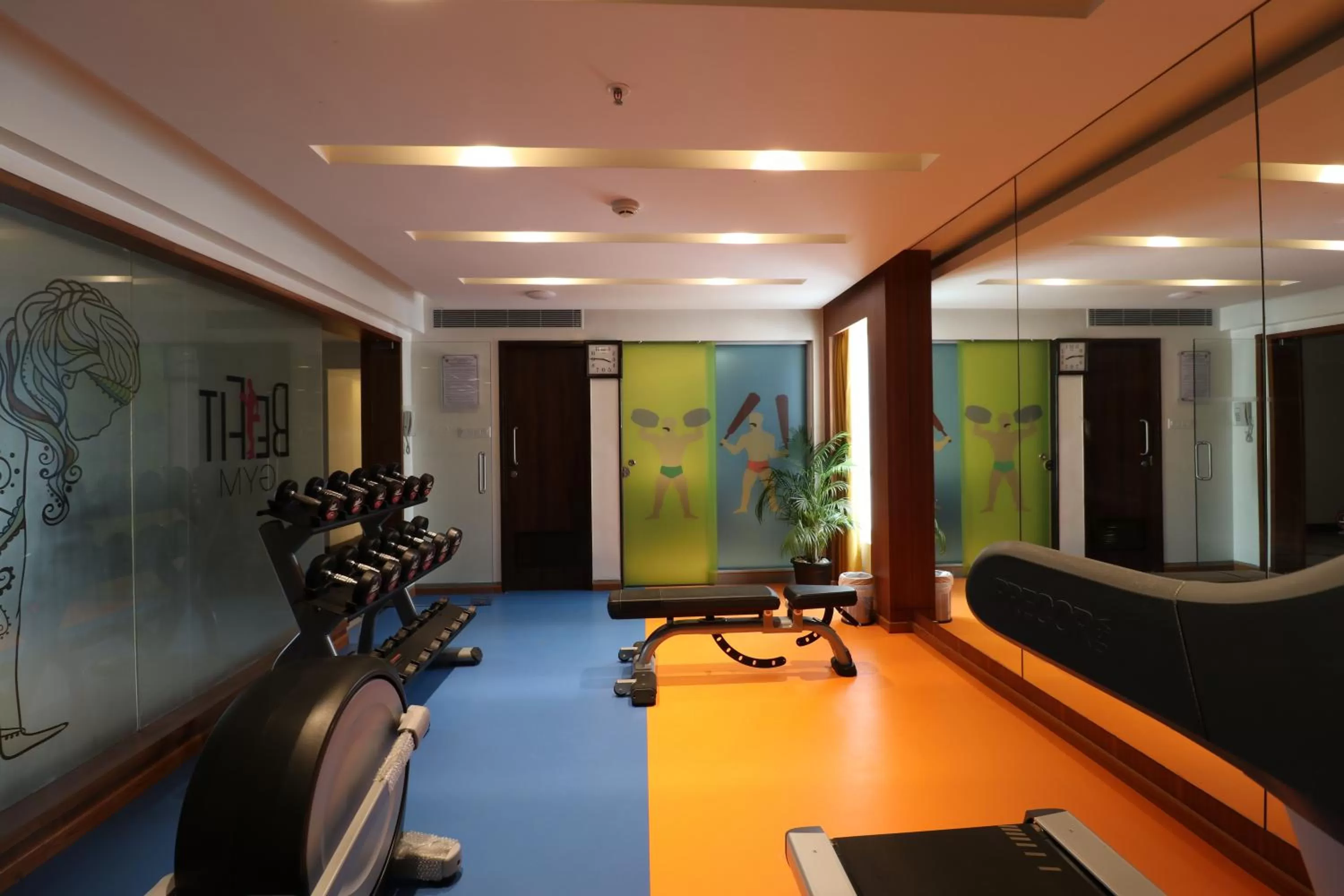 Fitness centre/facilities in ZIBE Salem By GRT Hotels