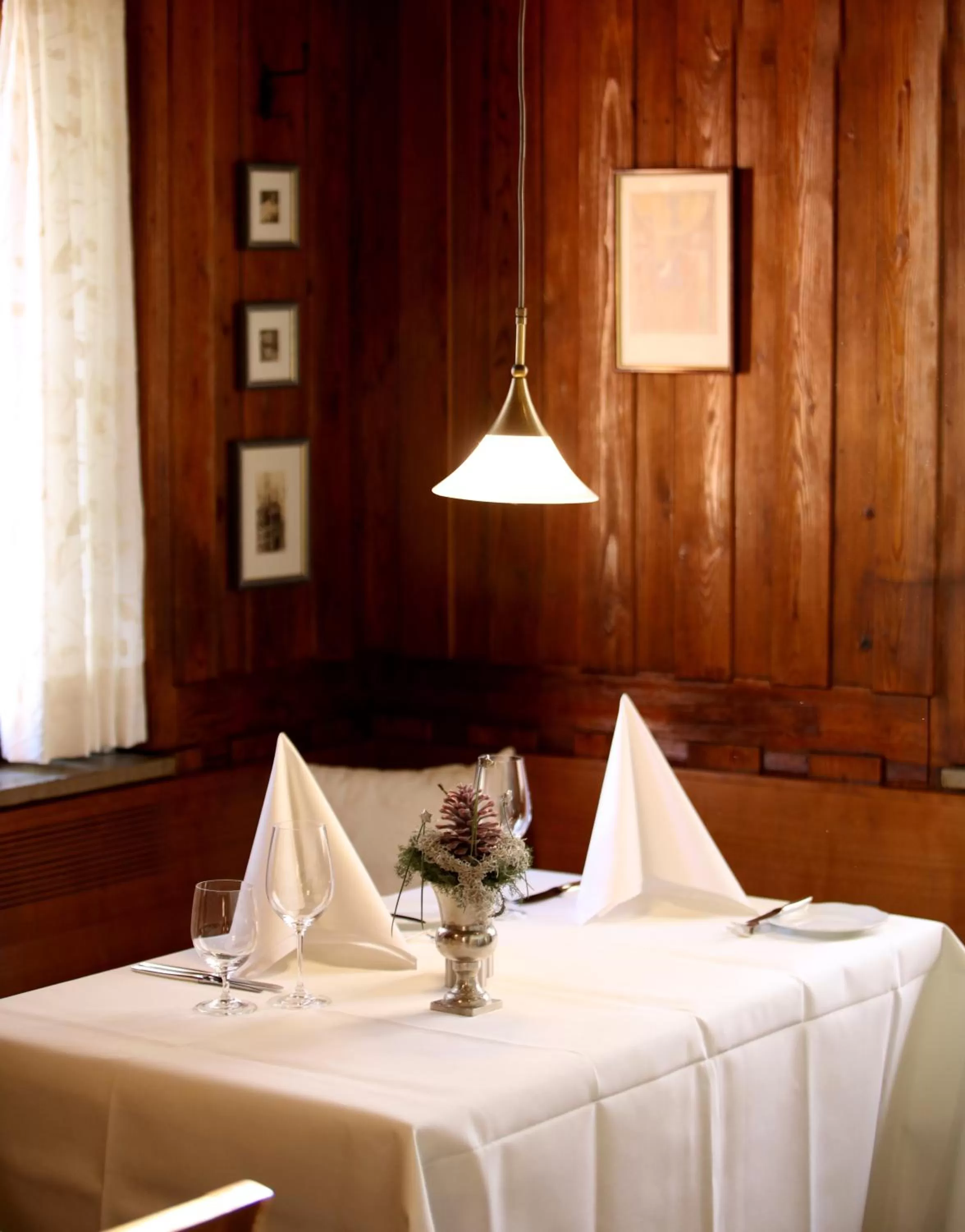 Decorative detail, Bed in Hotel Warteck