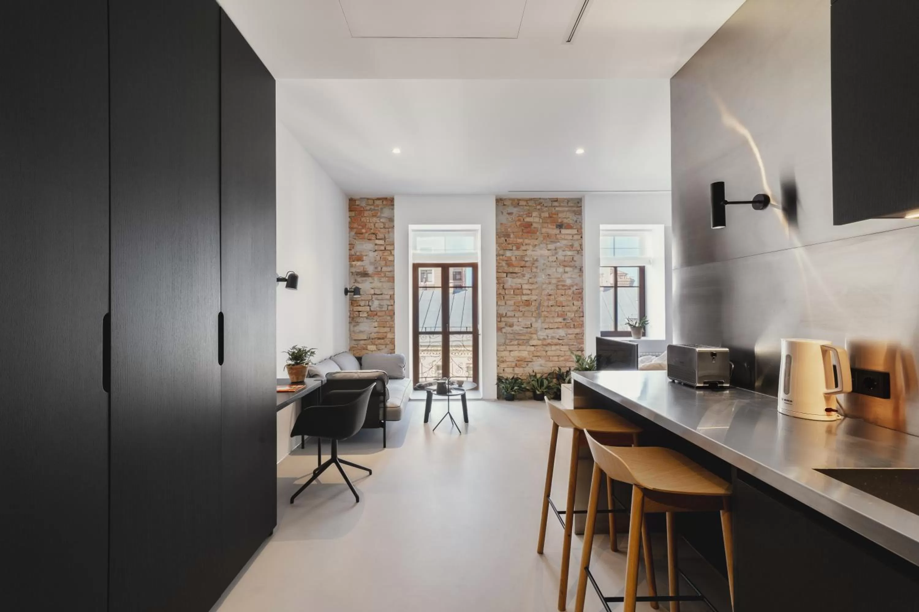 Kitchen/Kitchenette in Owntown Apart Hotel