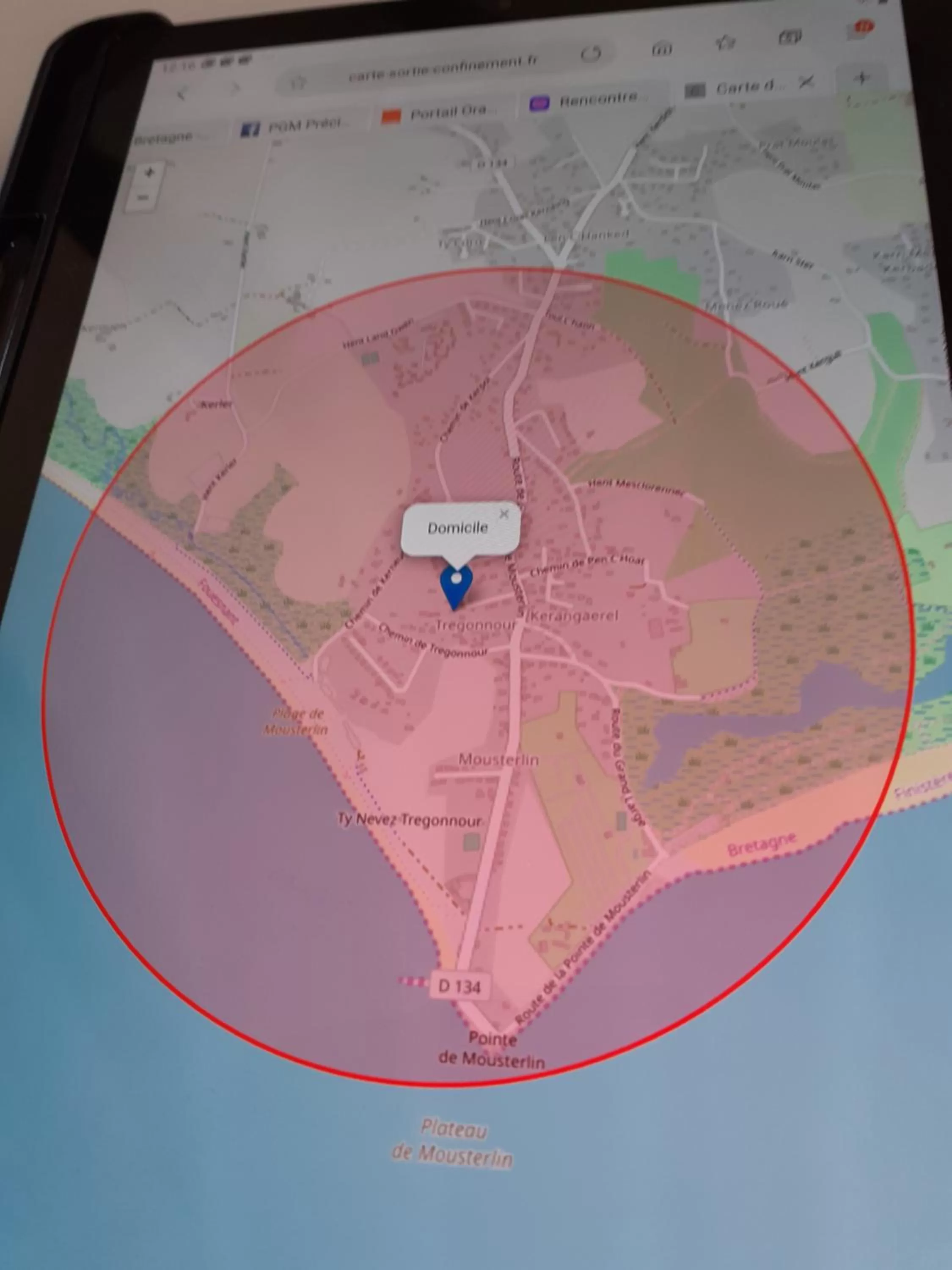 Location in Ker Kistin