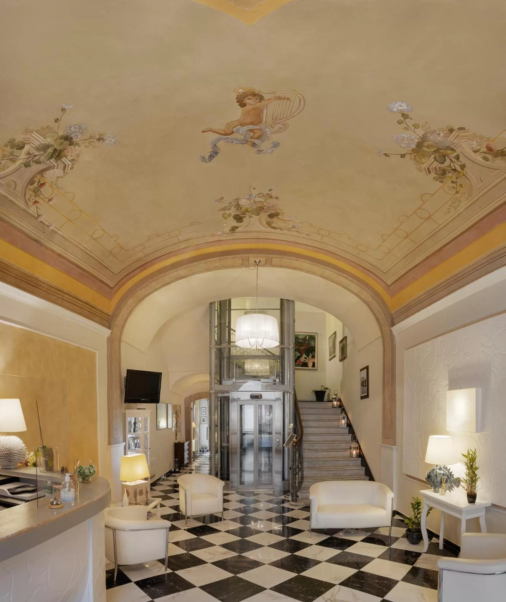 Lobby or reception in Palazzo Pischedda