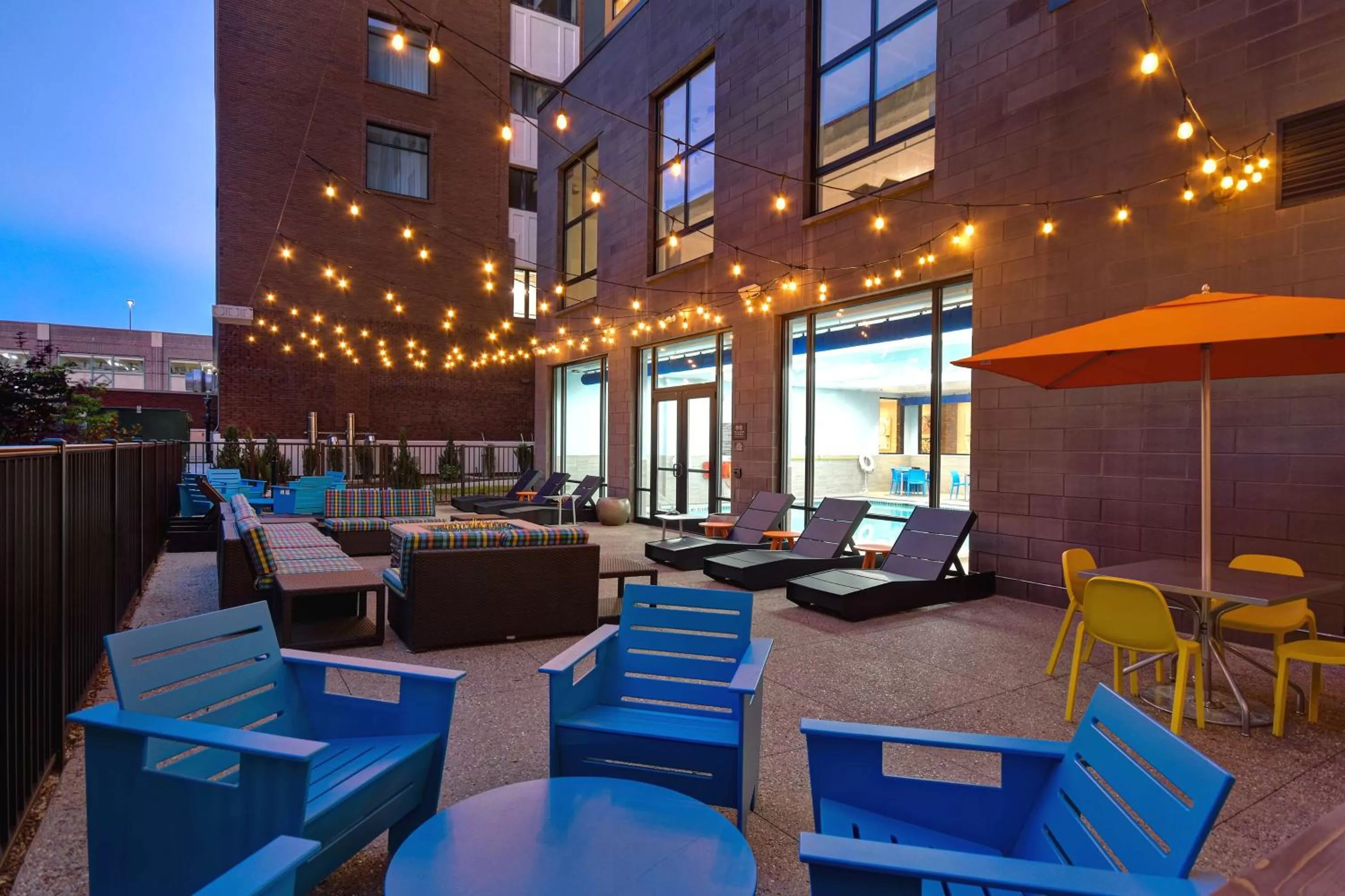 Patio in Home2 Suites By Hilton Kalamazoo Downtown, Mi