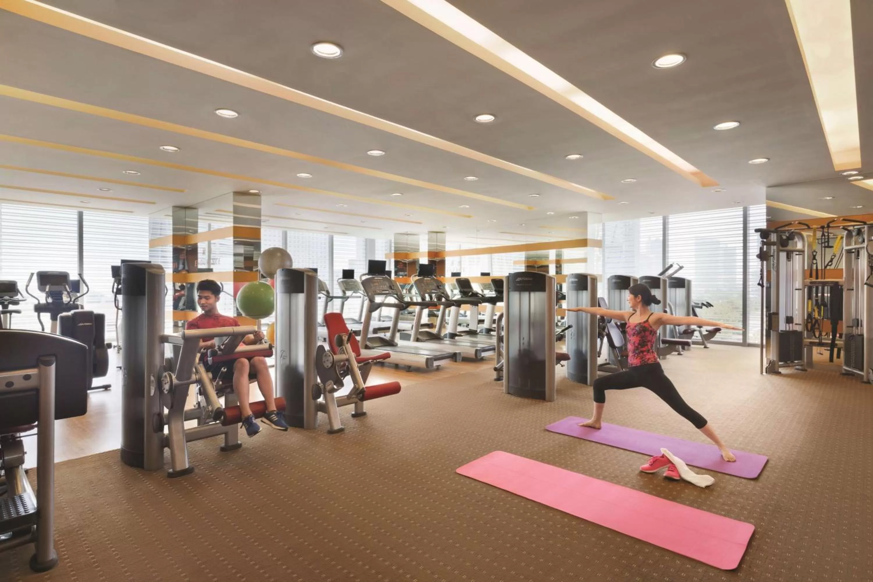 Fitness centre/facilities in Shangri-La Qingdao