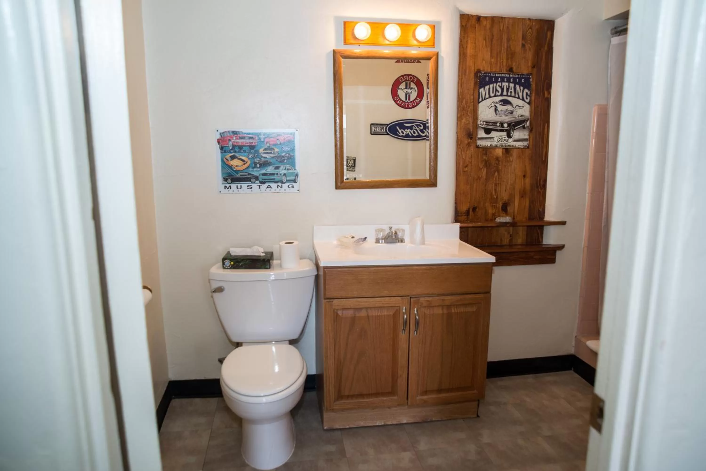 Toilet in Historic Route 66 Motel